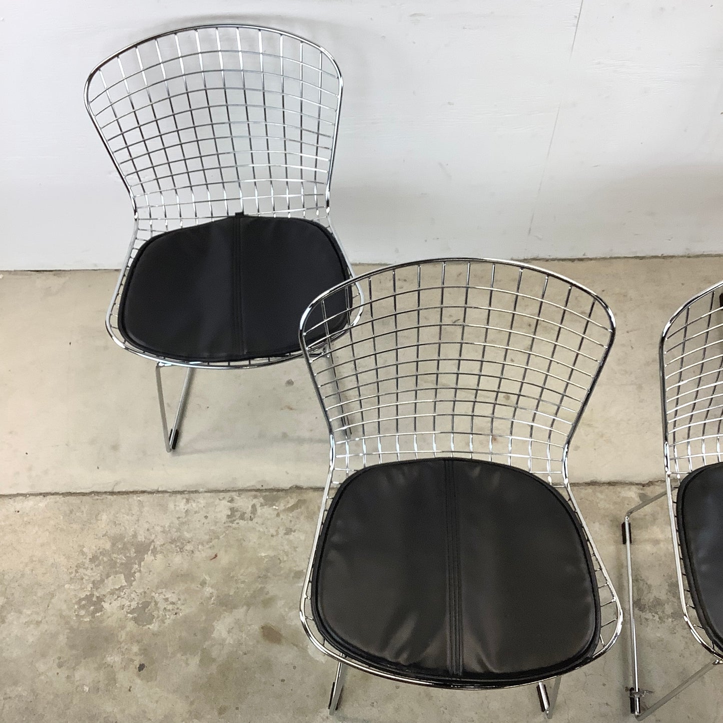 Modern Wire Frame Dining Chairs- Set of Four