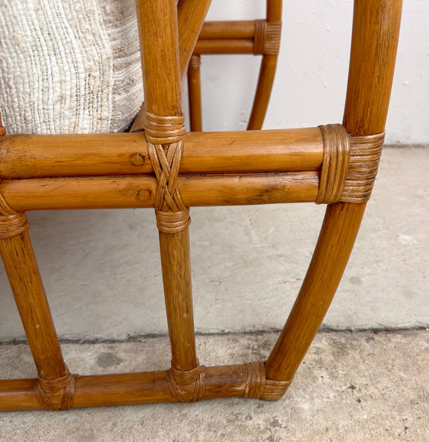 Vintage Coastal Rattan Armchair by Ficks Reed