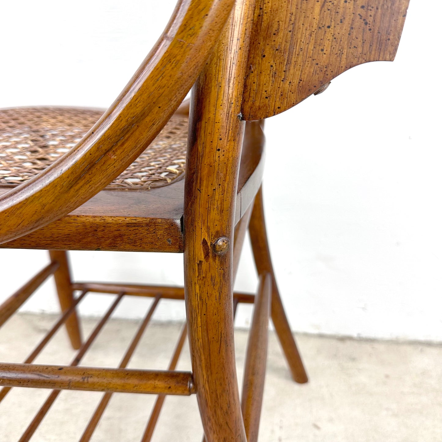 Vintage Cane Seat Dining Chair