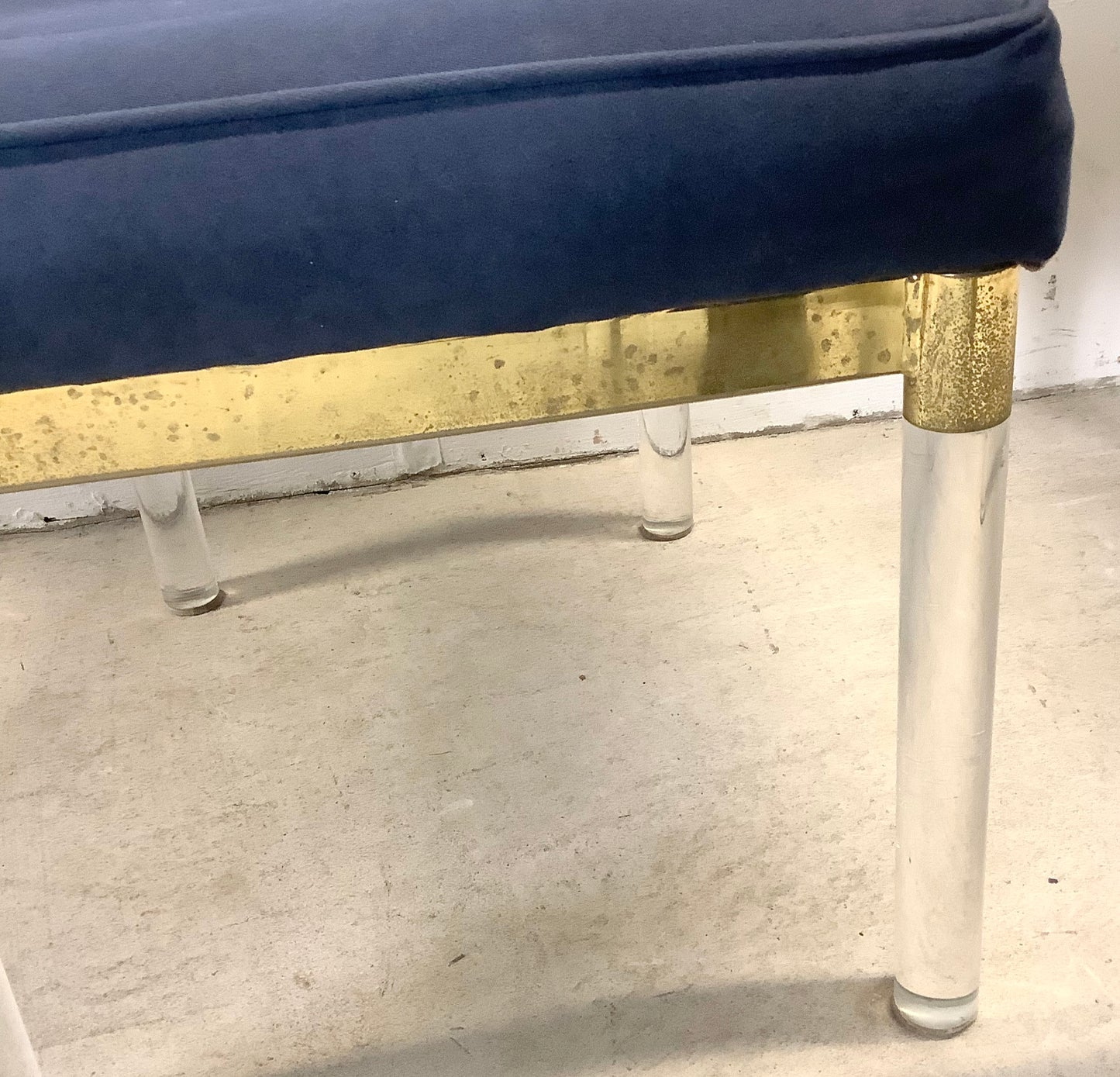 Vintage Modern Dining Chairs w/ Lucite Legs by Charles Hollis Jones- Six