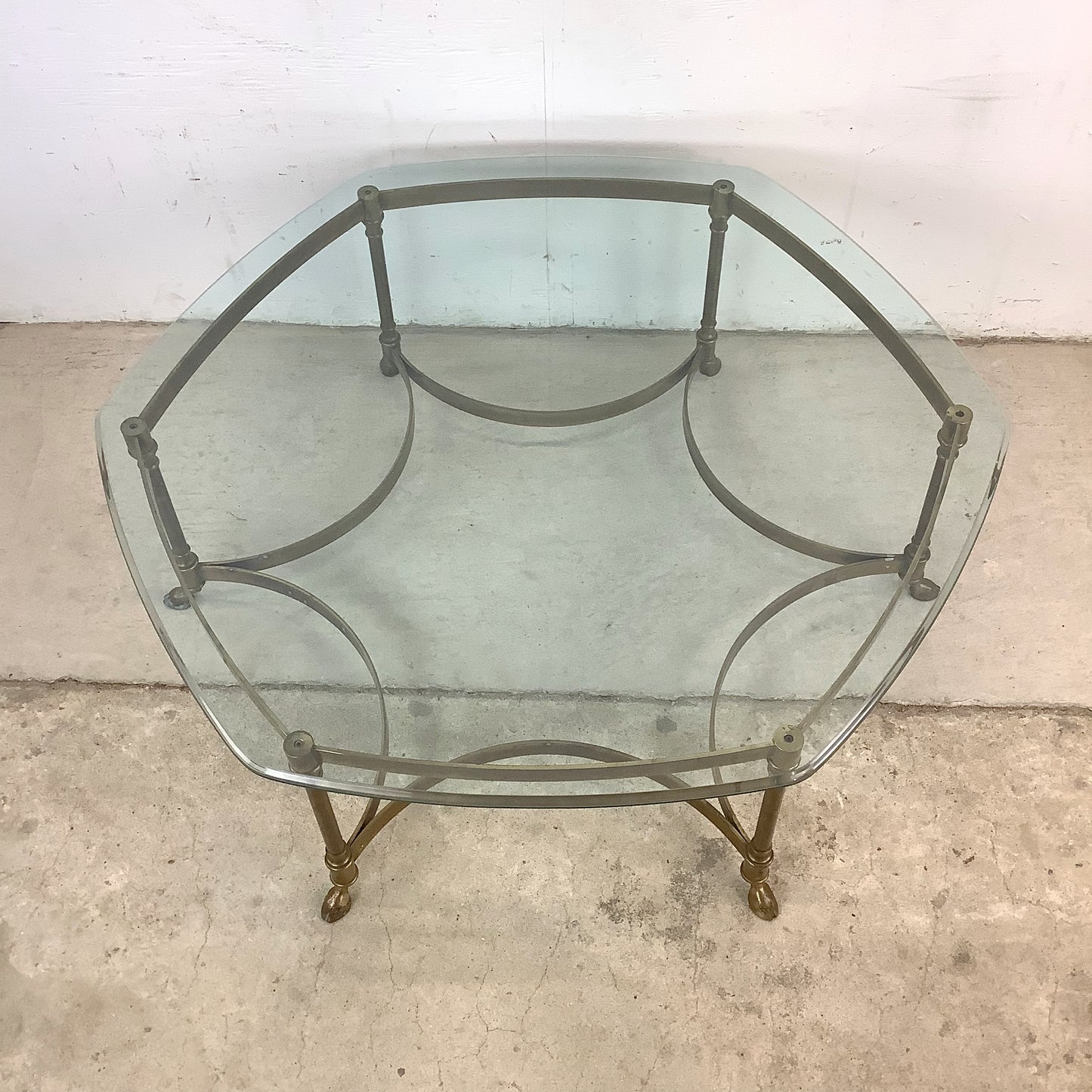 Maison Jansen Style Brass Cocktail Table