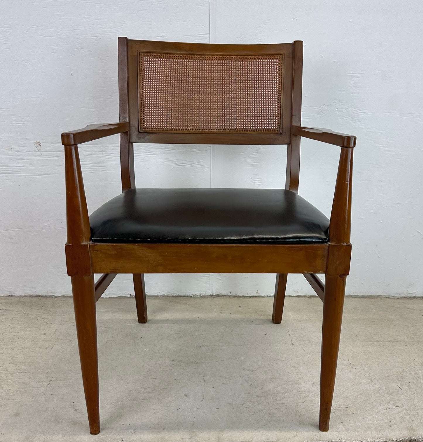 Mid-Century Cane Back Dining Chairs after Jens Risom