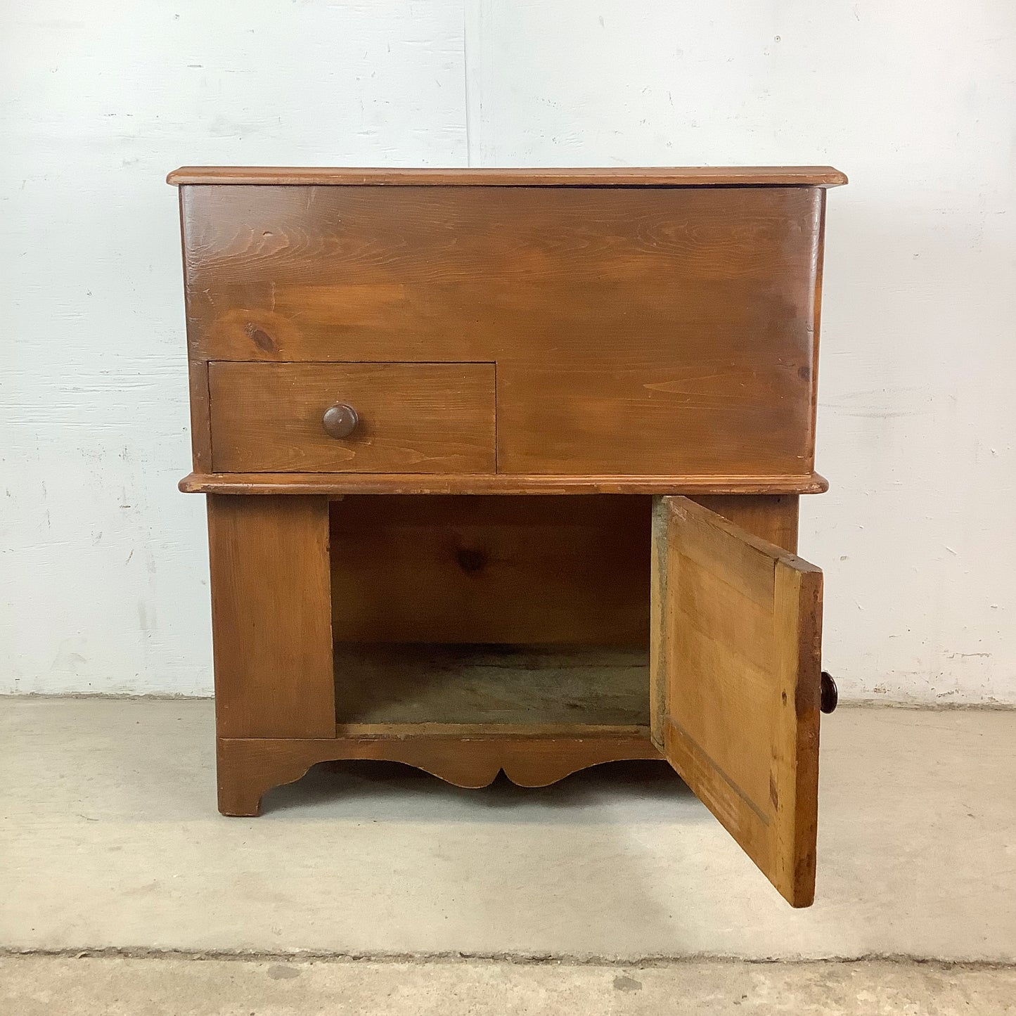 19th Century Antique Dry Sink Commode Cabinet