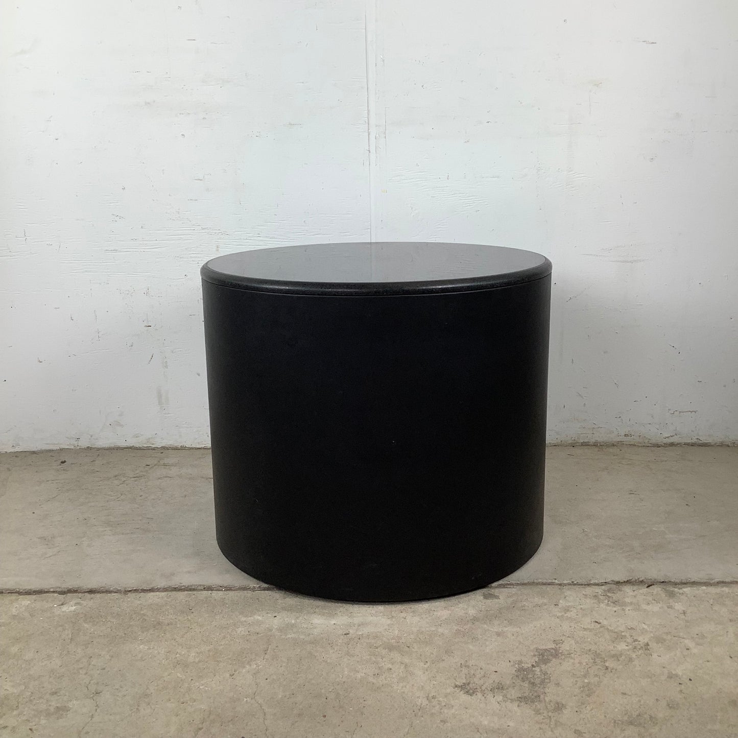 Post-Modern Black Drum Table after Pace Collection