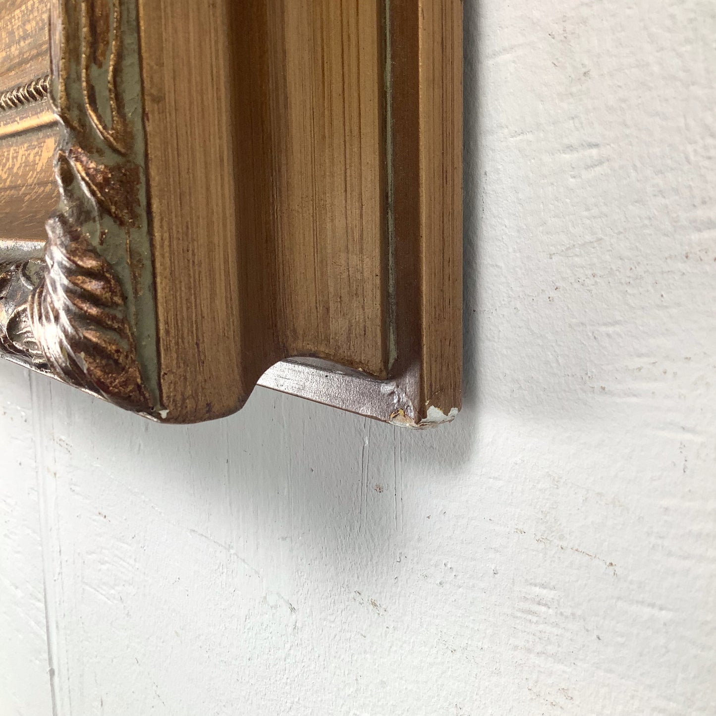 European Grand Tour Canal Scene, Decorative Print in Carved Gilt Frame