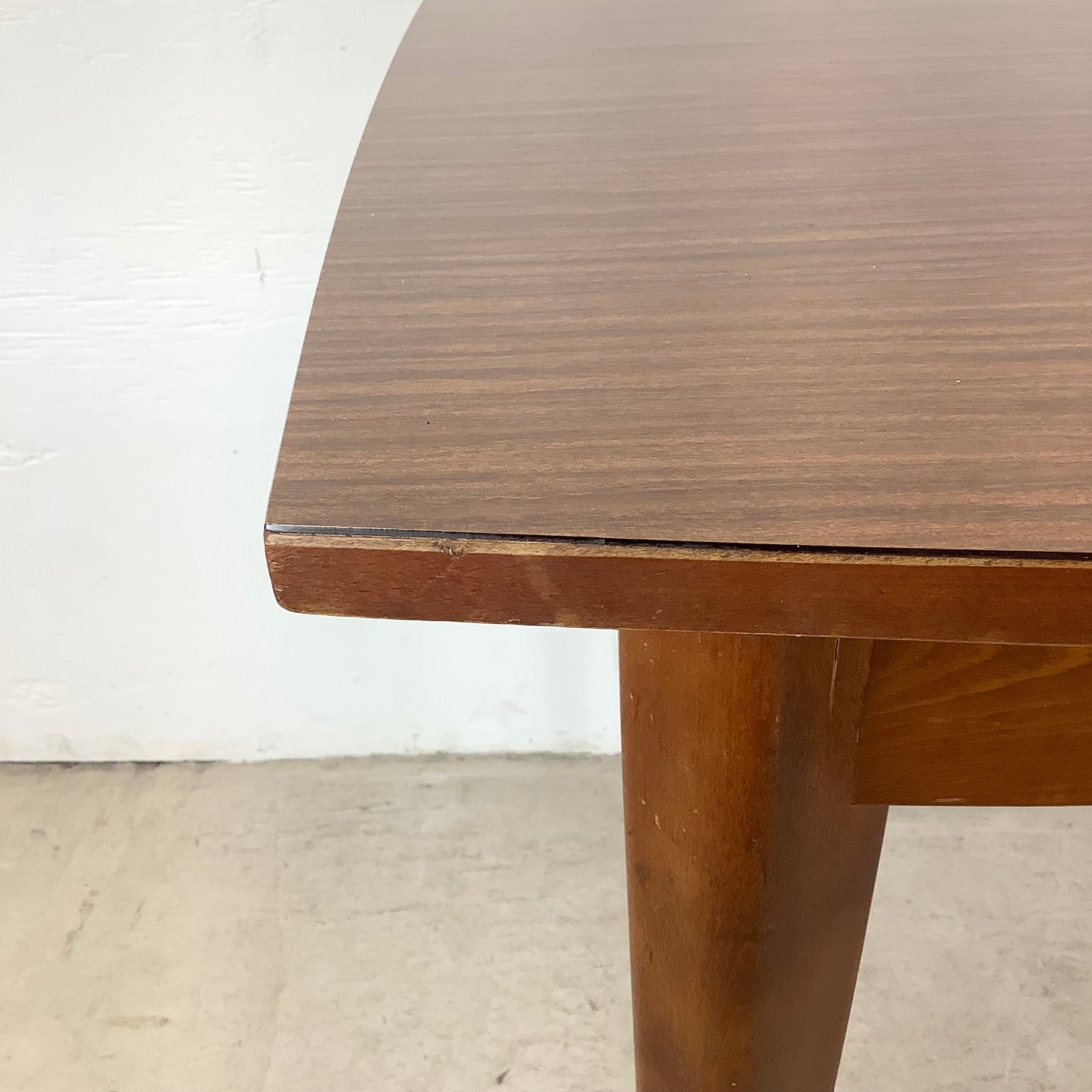 Petite Mid-Century Dining Table With leaves