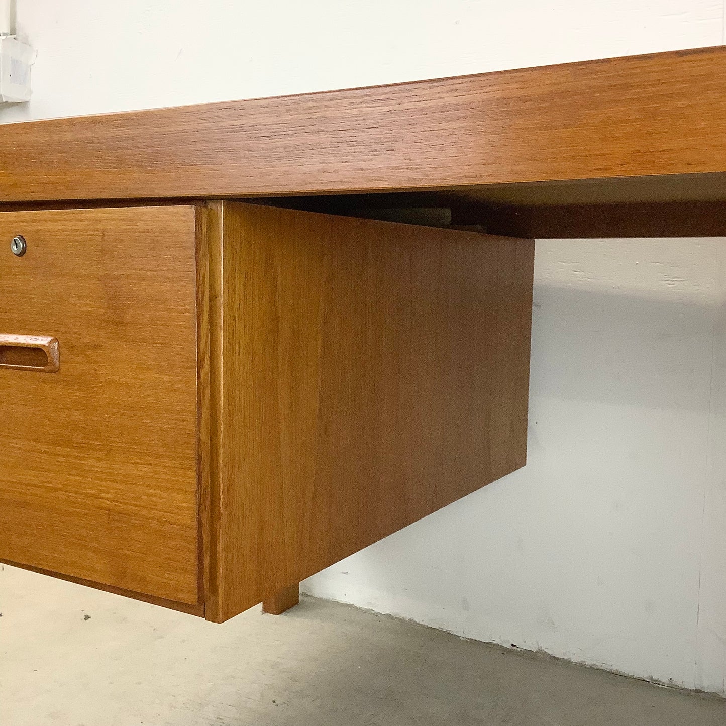 Scandinavian Modern Teak Office Desk