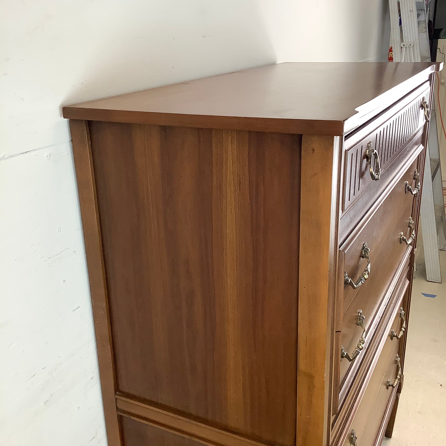 Neoclassical Walnut Chest of Drawers