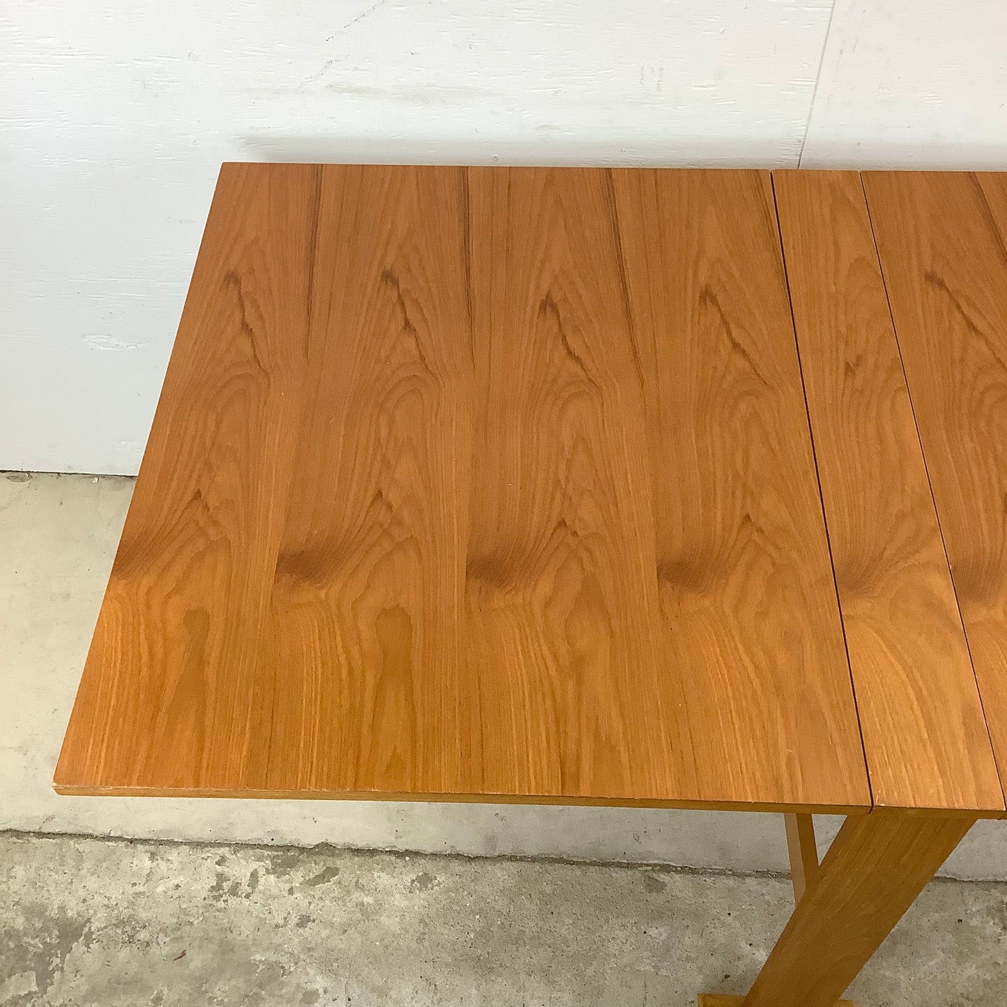 Petite Danish Modern Drop Leaf Teak Dining Table