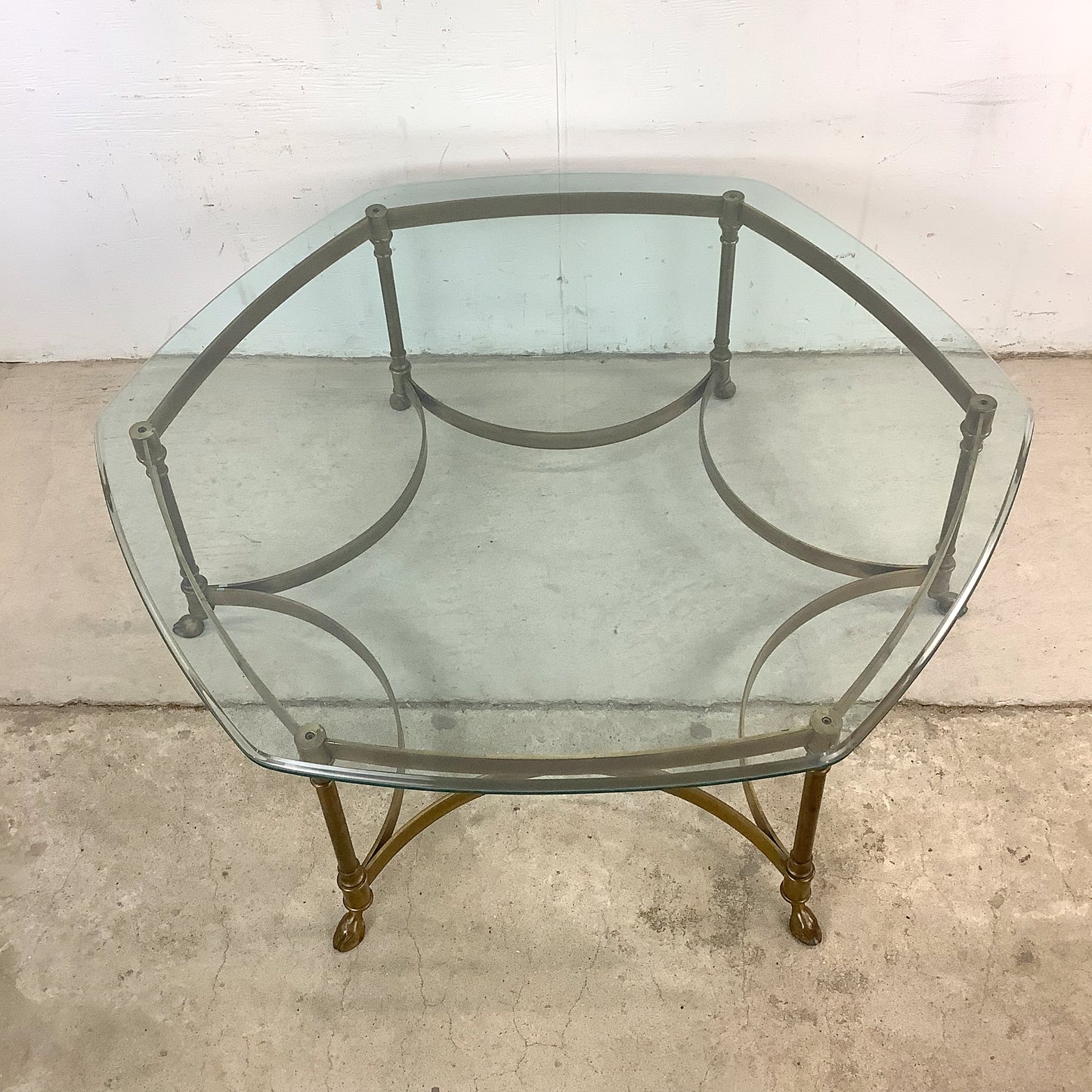 Maison Jansen Style Brass Cocktail Table