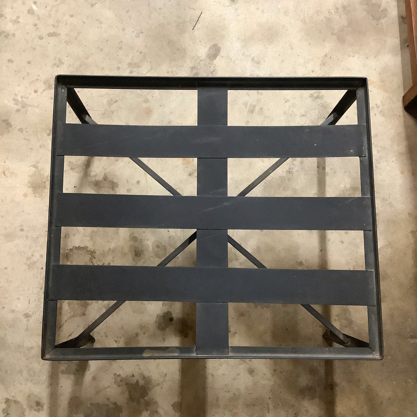 MCM Wrought Iron Patio Chair with Ottoman