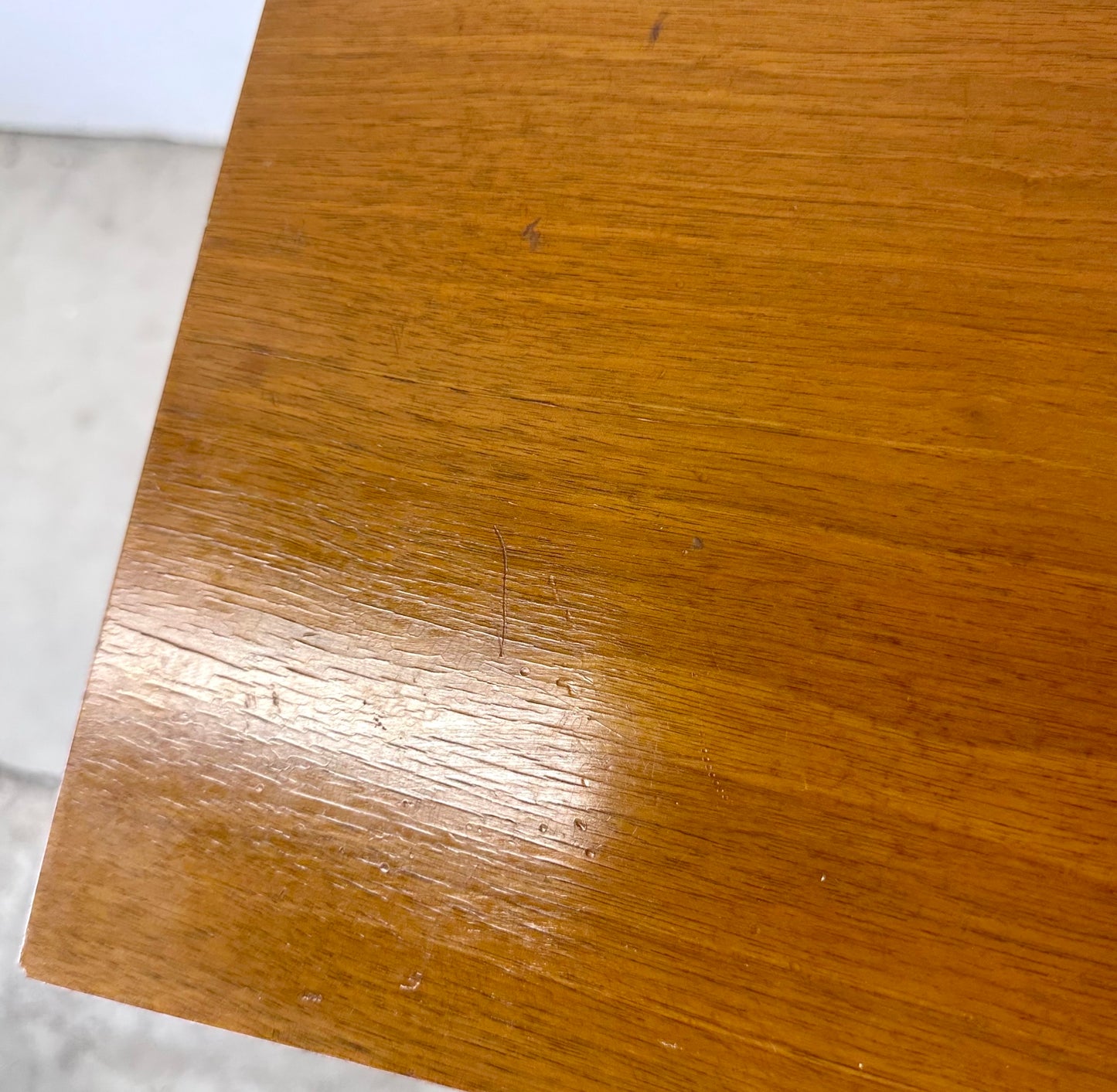 Mid-Century Lowboy Walnut Dresser With Drumstick Legs