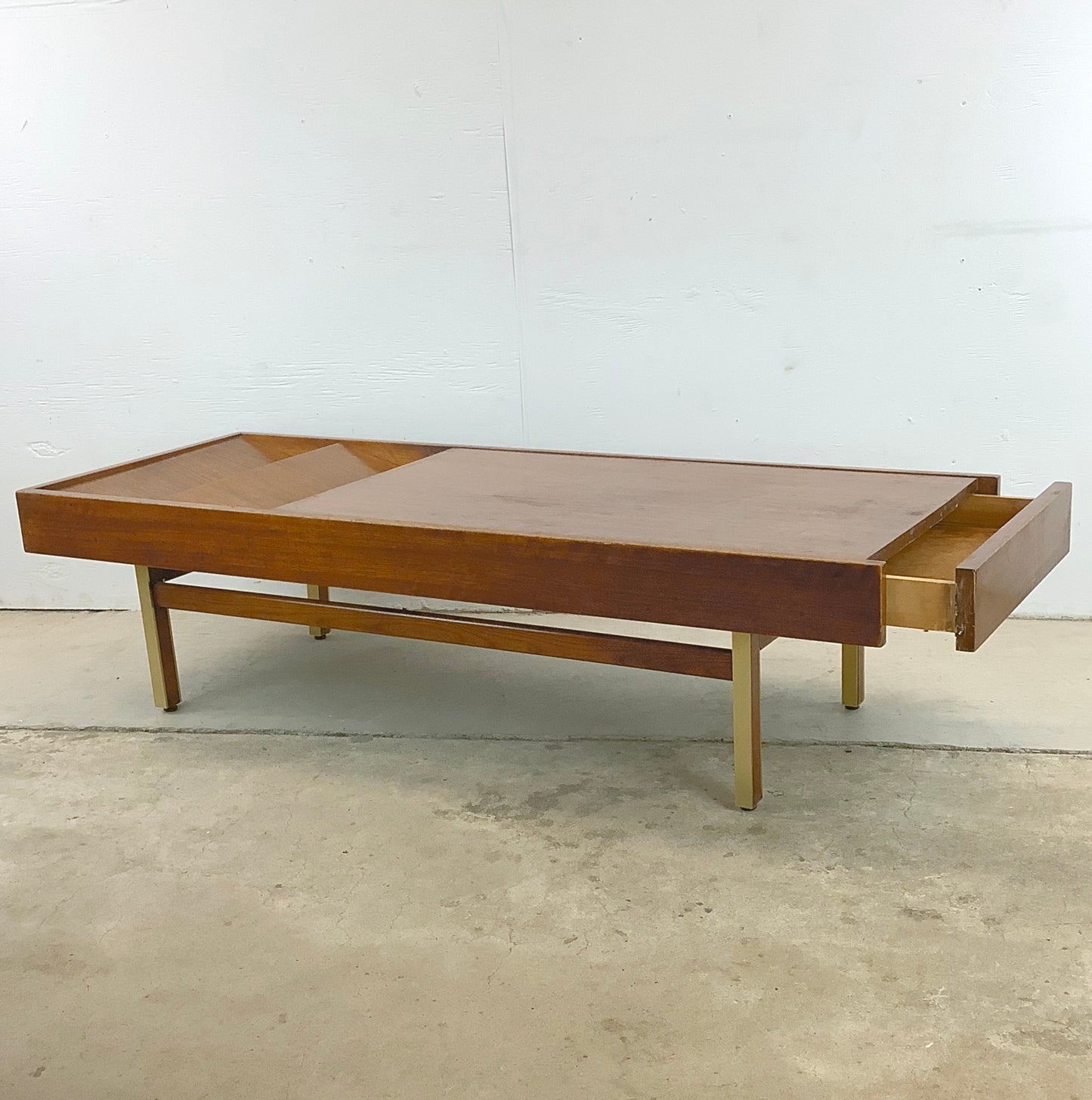 Mid-Century Coffee Table With Drawer- American of Martinsville by Merton Gershun