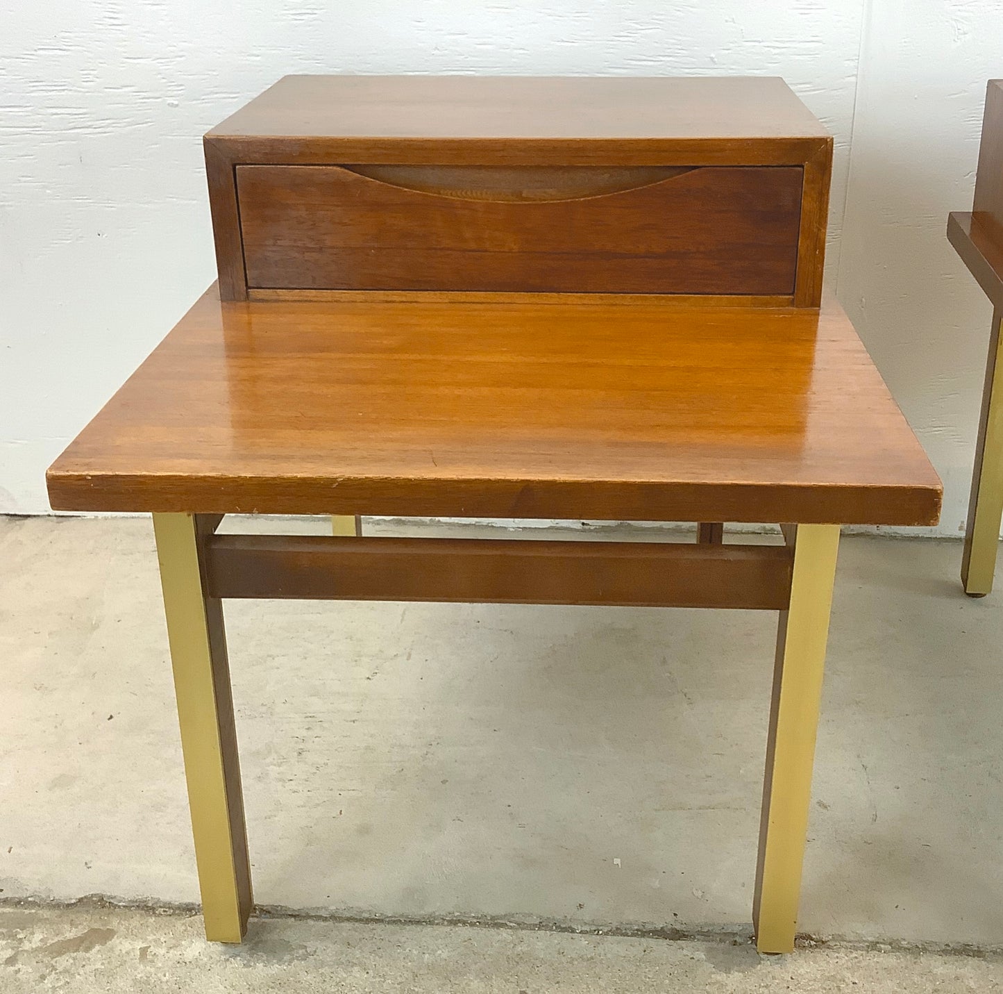 Pair Mid-Century Two Tier Side Tables - American of Martinsville