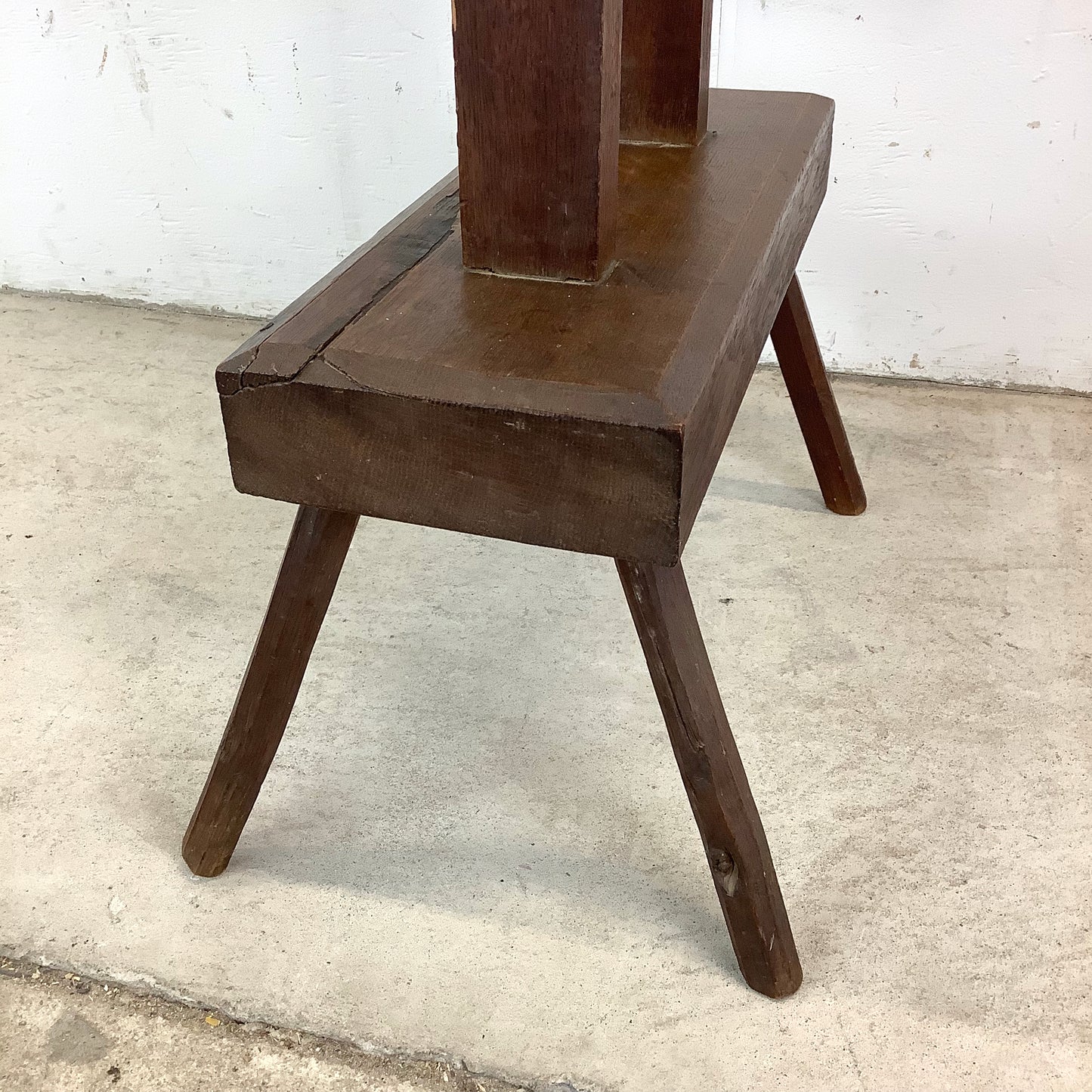 Vintage Wooden Yarn Winder – Functional Folk Sculpture