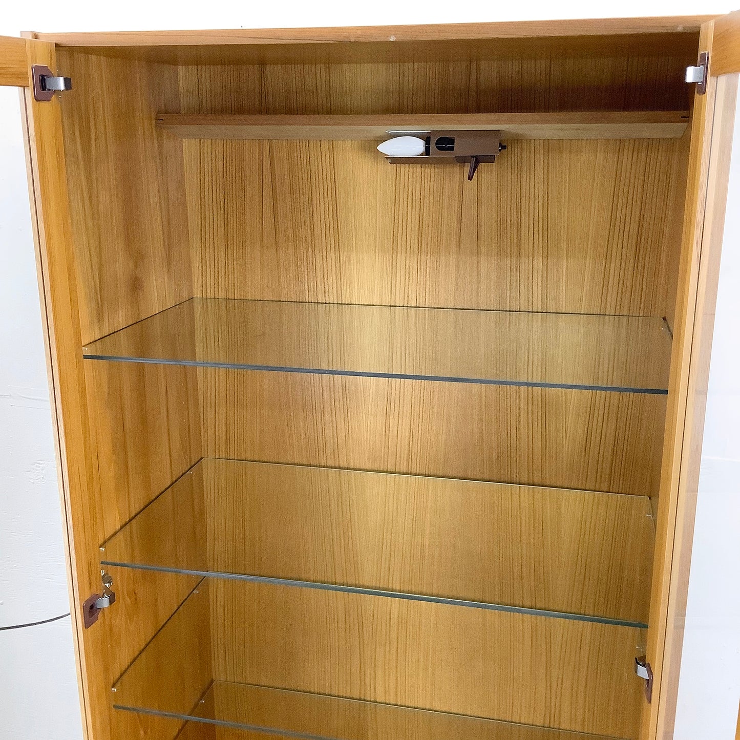 Scandinavian Modern Teak Display Case or Bookcase Cabinet by Domino Mobler