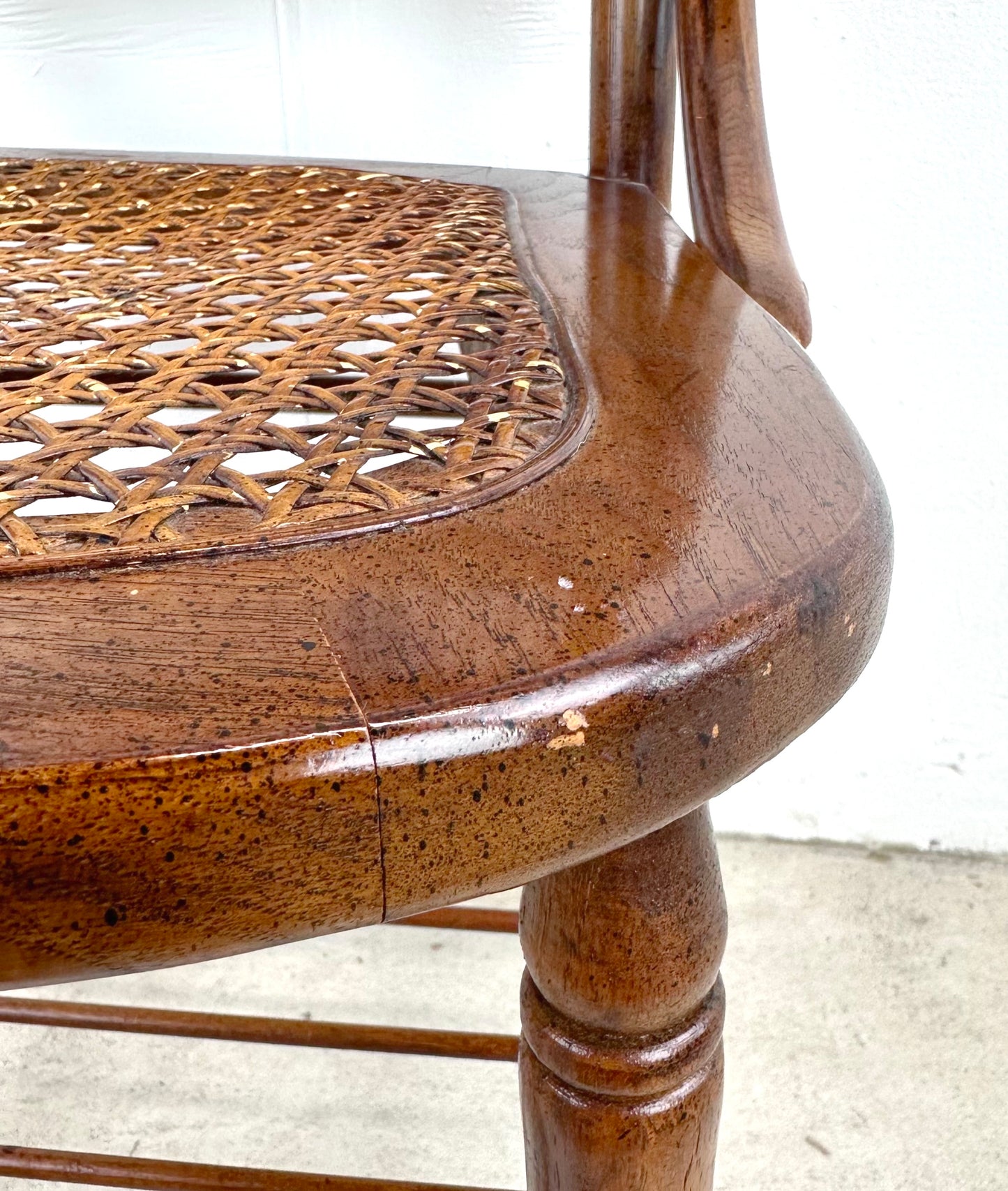 Vintage Cane Seat Dining Chair