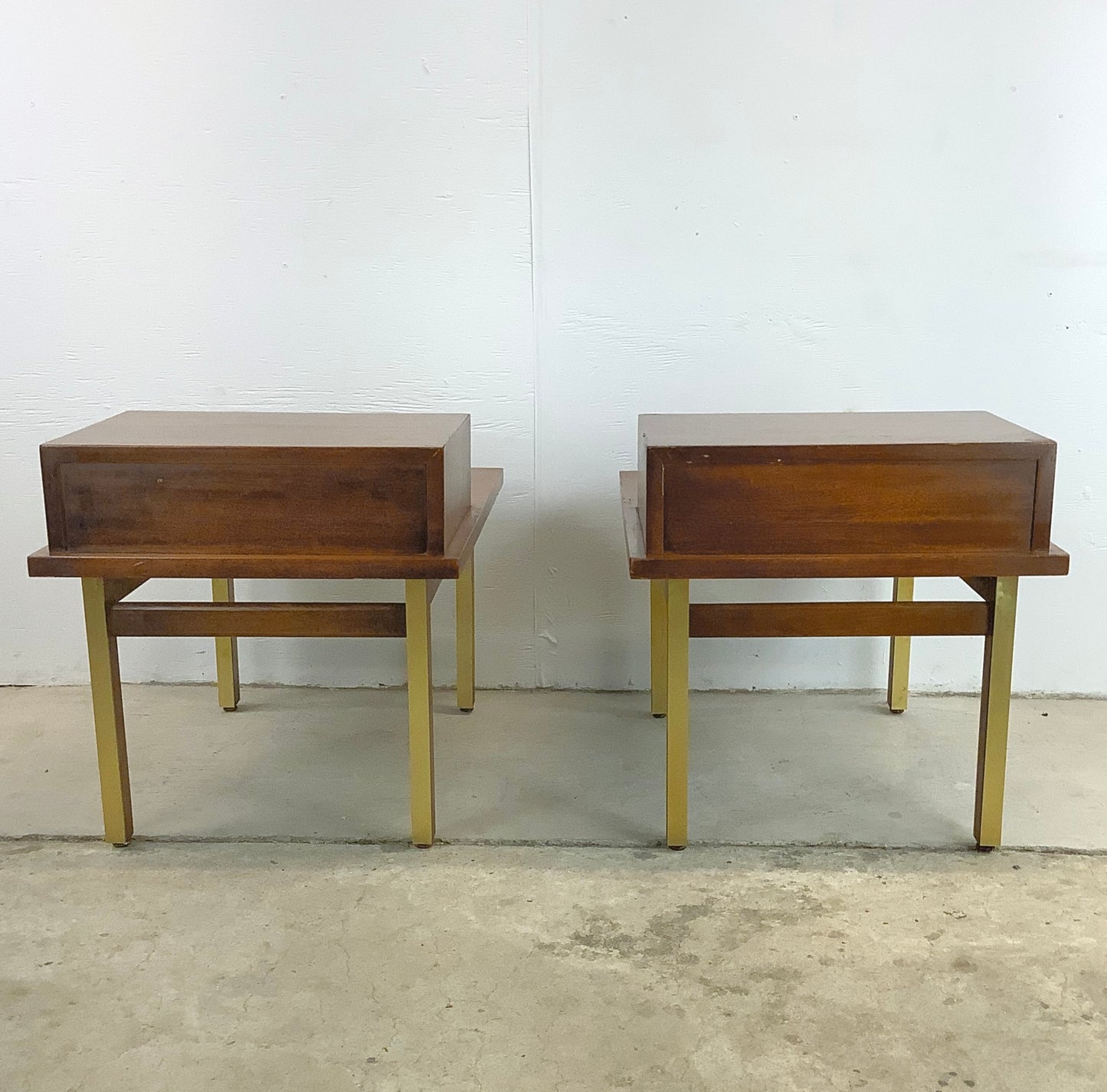 Pair Mid-Century Two Tier Side Tables - American of Martinsville