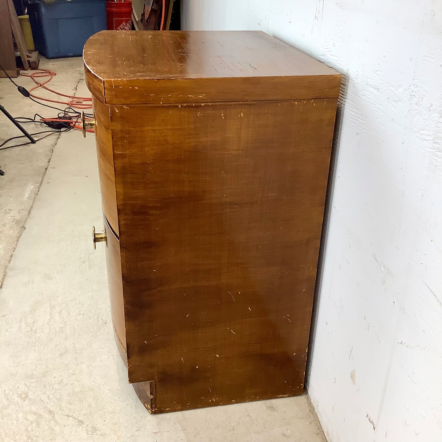 Vintage Two Drawer Deco Nightstandd