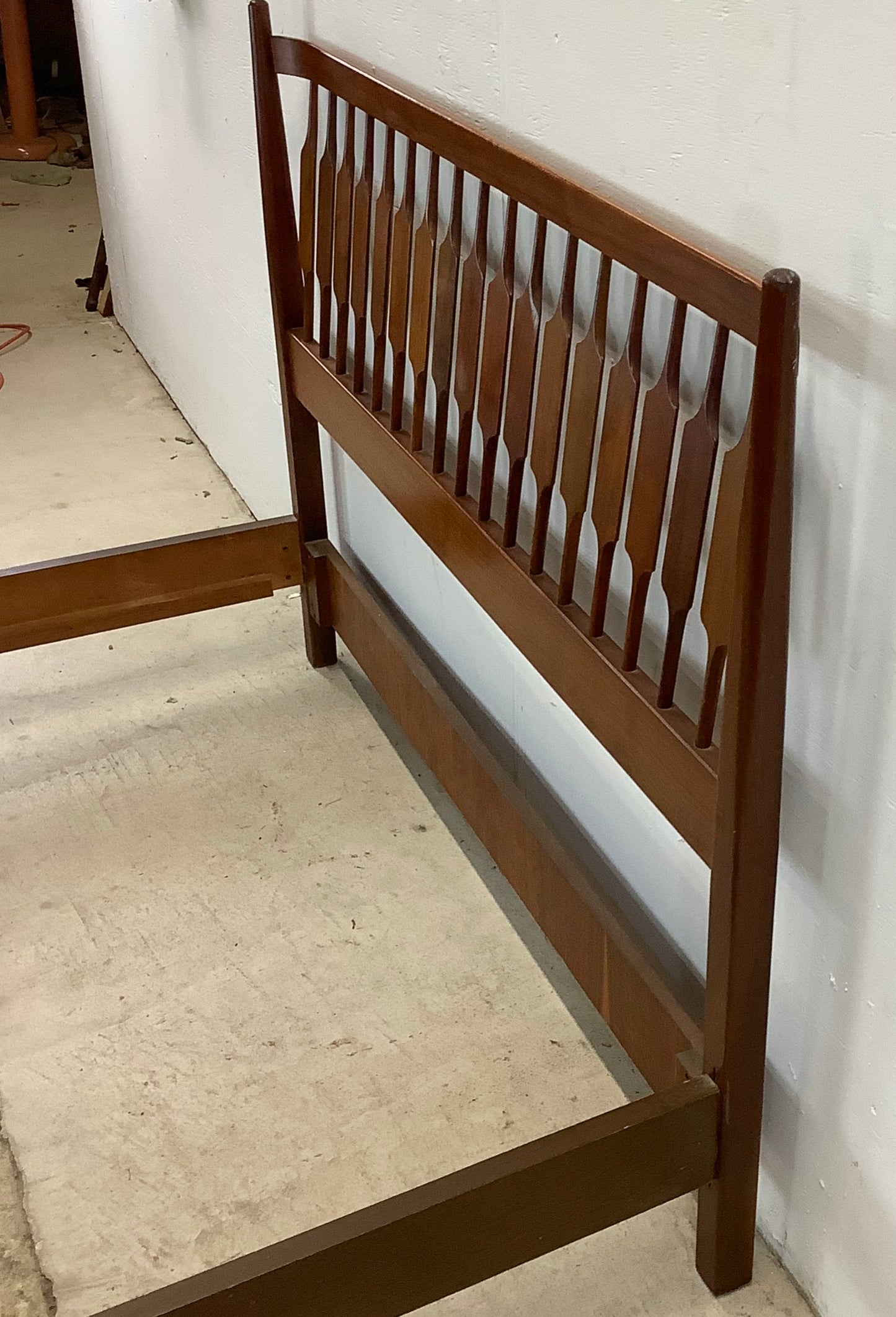 Mid-Century Full Size Bed Frame by Kipp Stewart for Drexel