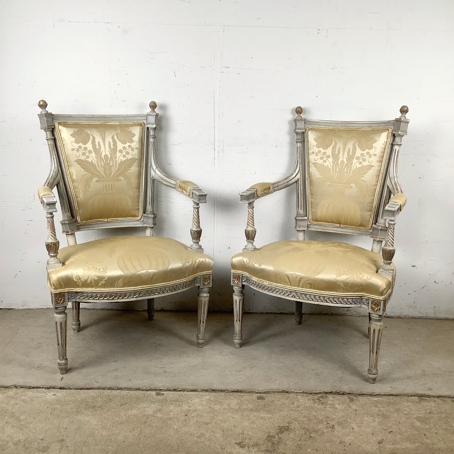 Neoclassical Armchairs in the Louis XVI Tradition