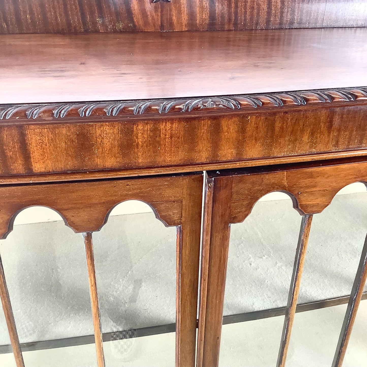 Early 20th Century Mahogany Chippendale Revival Display Cabinet