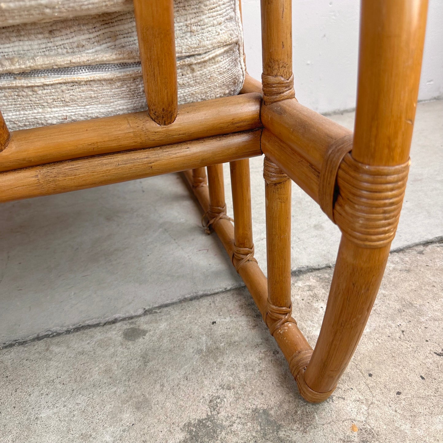 Vintage Coastal Rattan Armchair by Ficks Reed