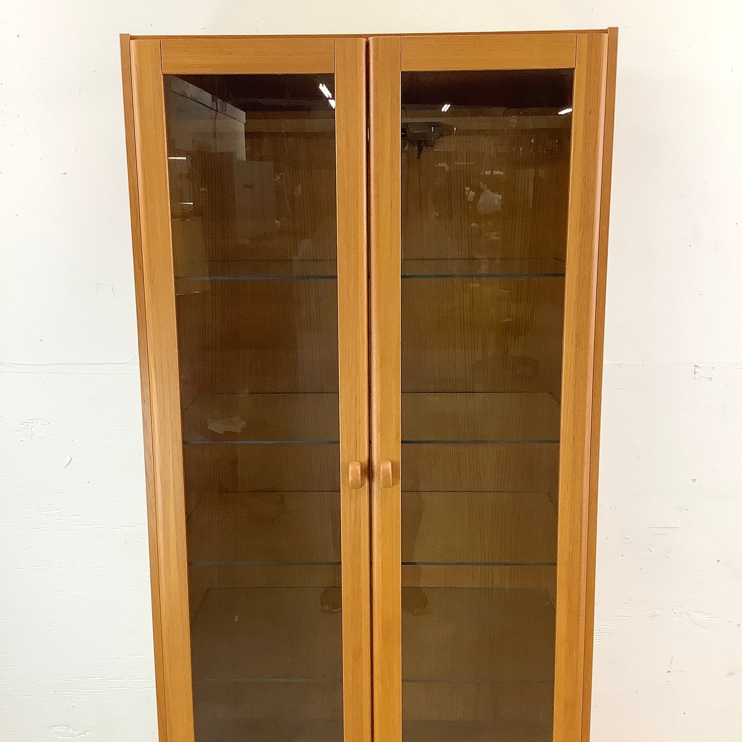 Scandinavian Modern Teak Display Case or Bookcase Cabinet by Domino Mobler