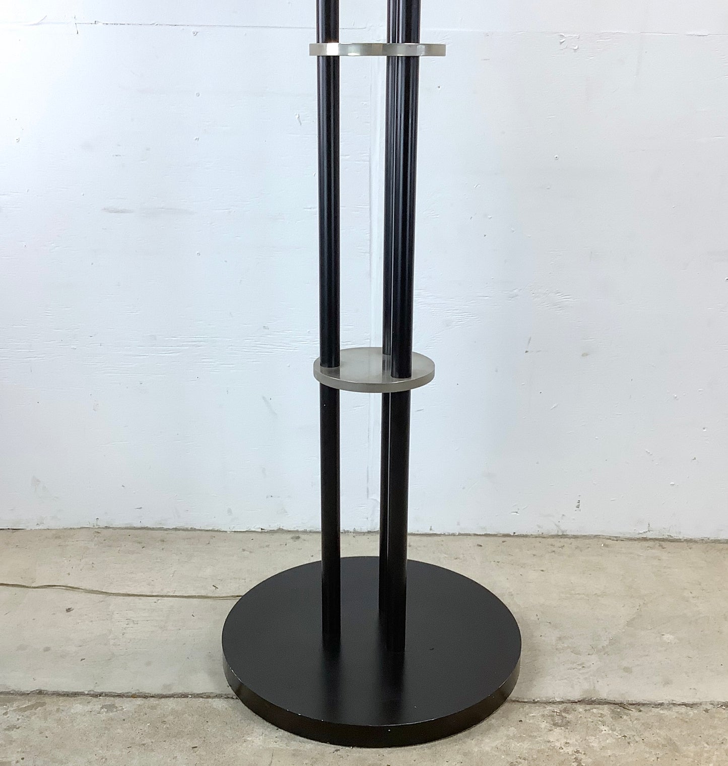 Large Modernist Torchiere Floor Lamp after Karl Springer