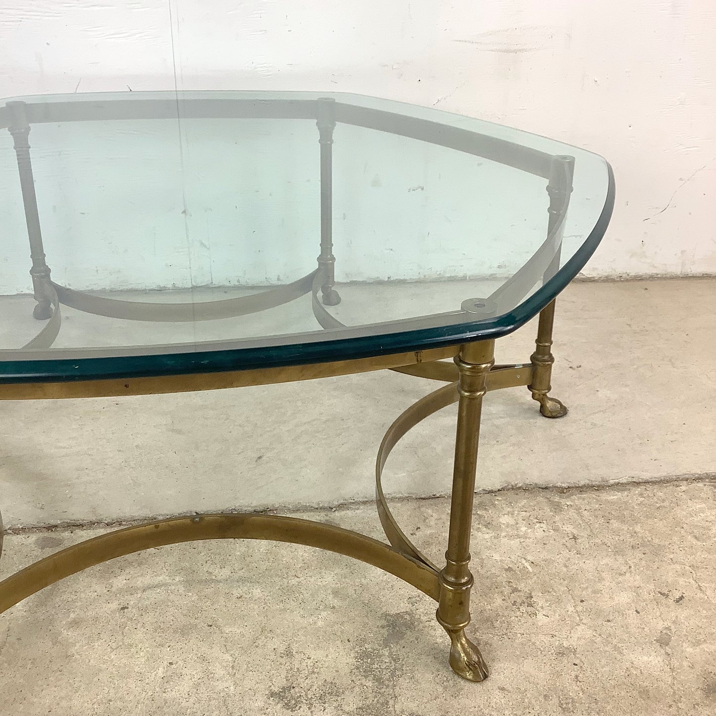 Maison Jansen Style Brass Cocktail Table