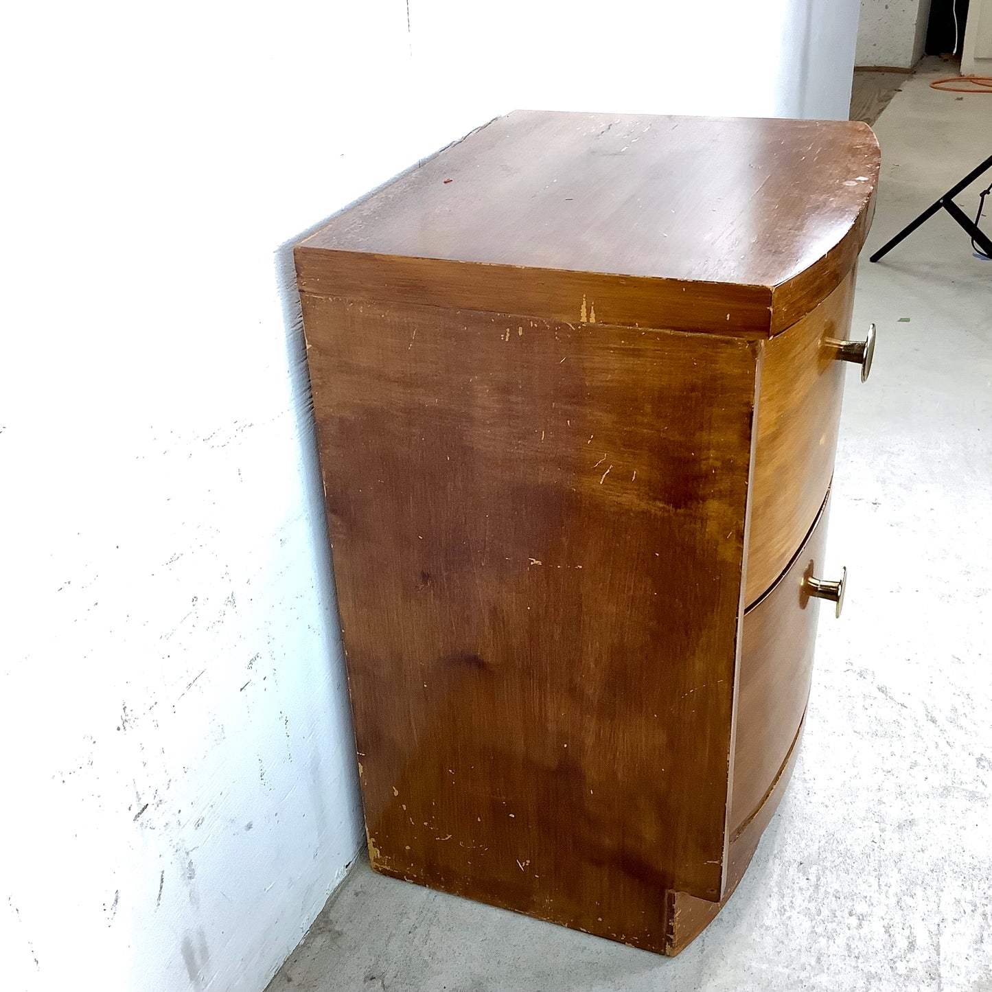 Vintage Two Drawer Deco Nightstandd