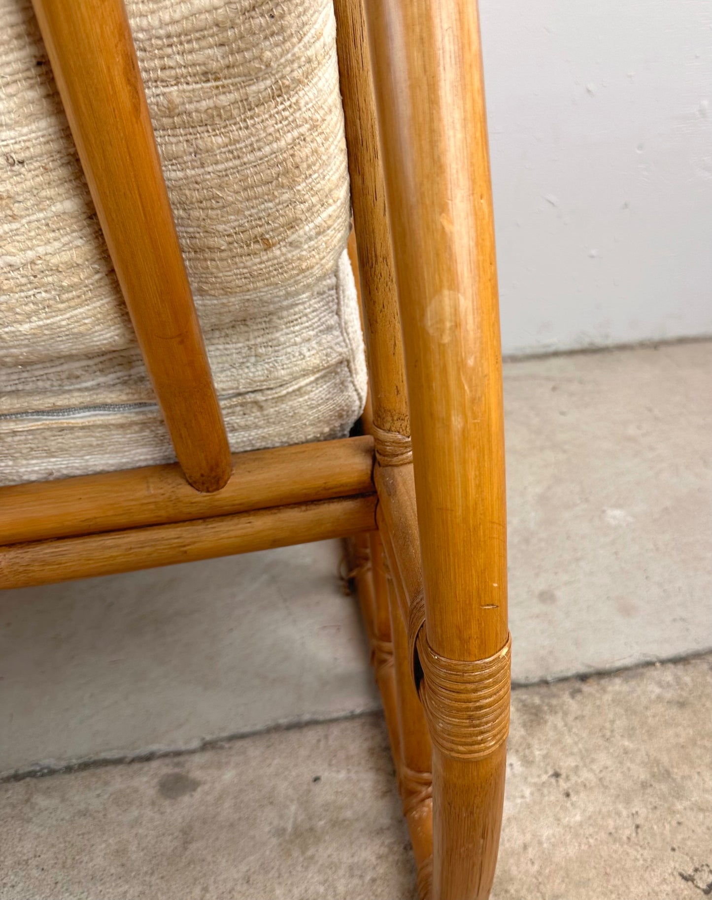 Vintage Coastal Rattan Armchair by Ficks Reed