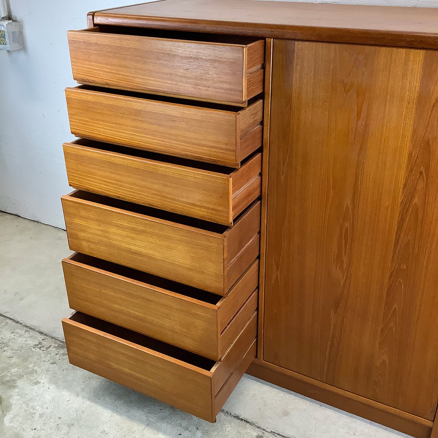 Vintage Modern Teak Armoire