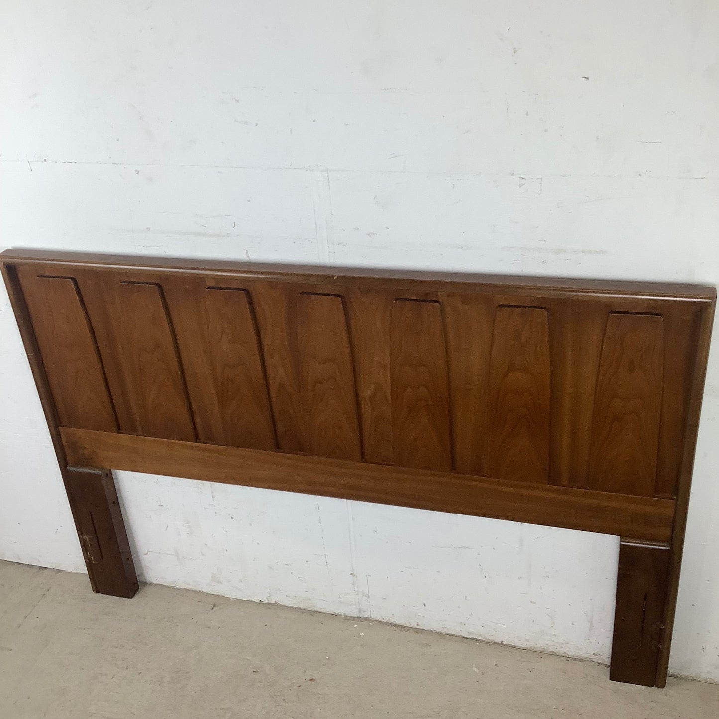 Mid-Century Modern Walnut Headboard | Vintage Queen/FULL