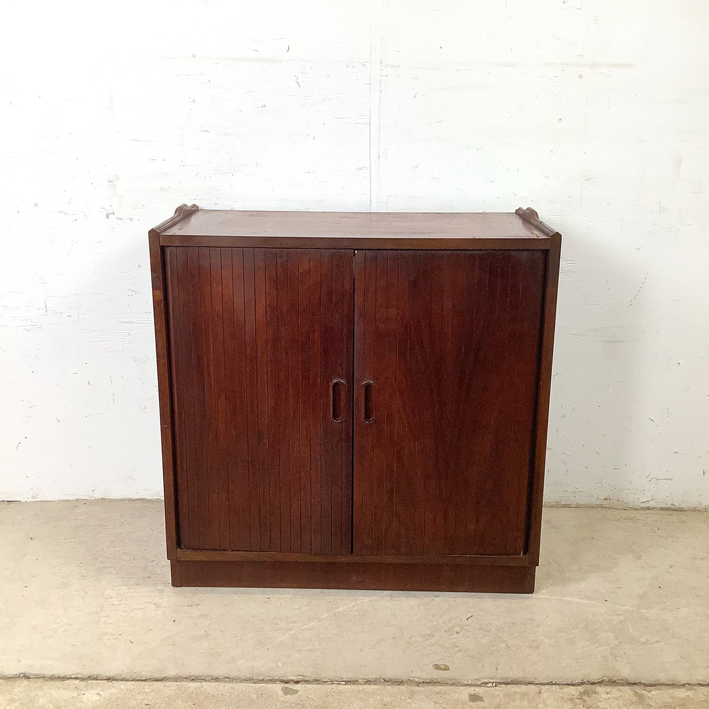 Vintage Mid-Century Modern Walnut Secretary Bookcase | Drop-Front Desk | c. 1960s