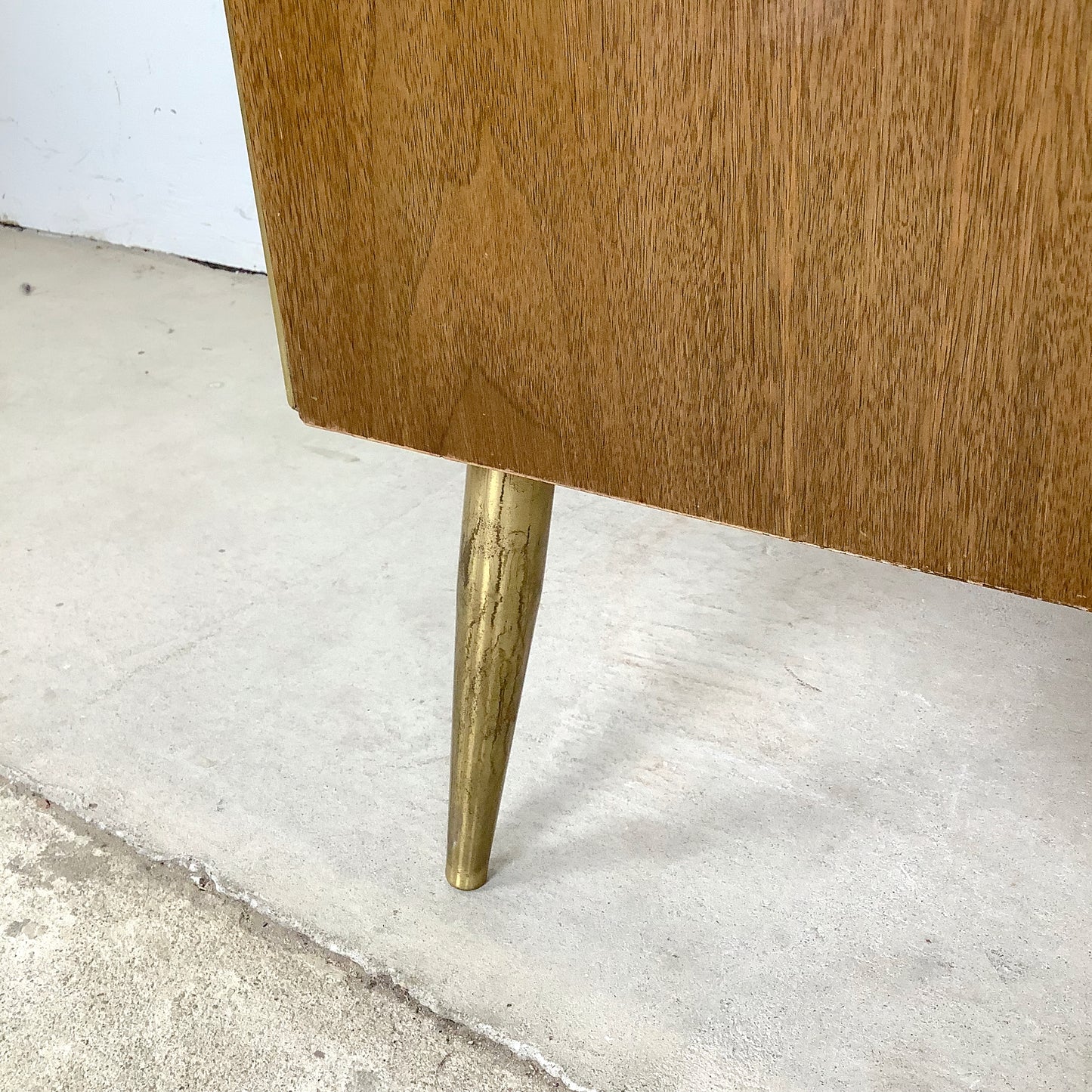 Mid-Century Brass Leg Nightstands- a Pair