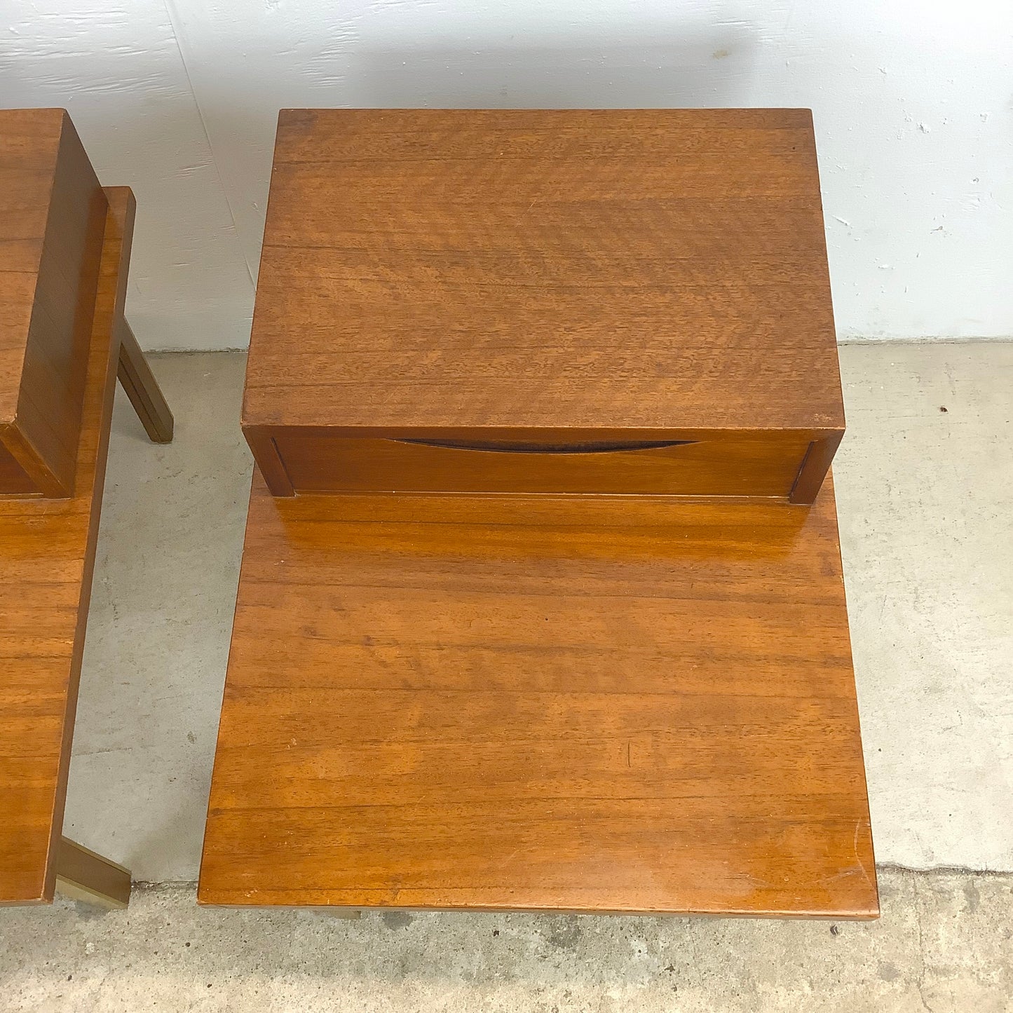 Pair Mid-Century Two Tier Side Tables - American of Martinsville