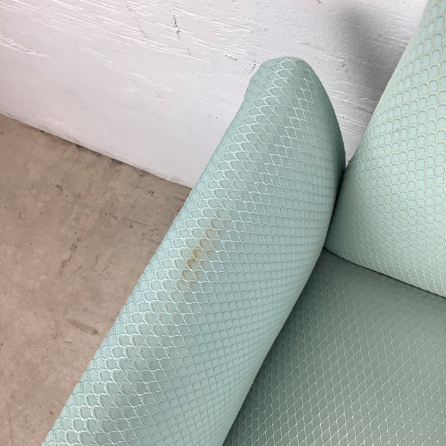 Sculptural Upholstered Armchairs – Vintage Pair