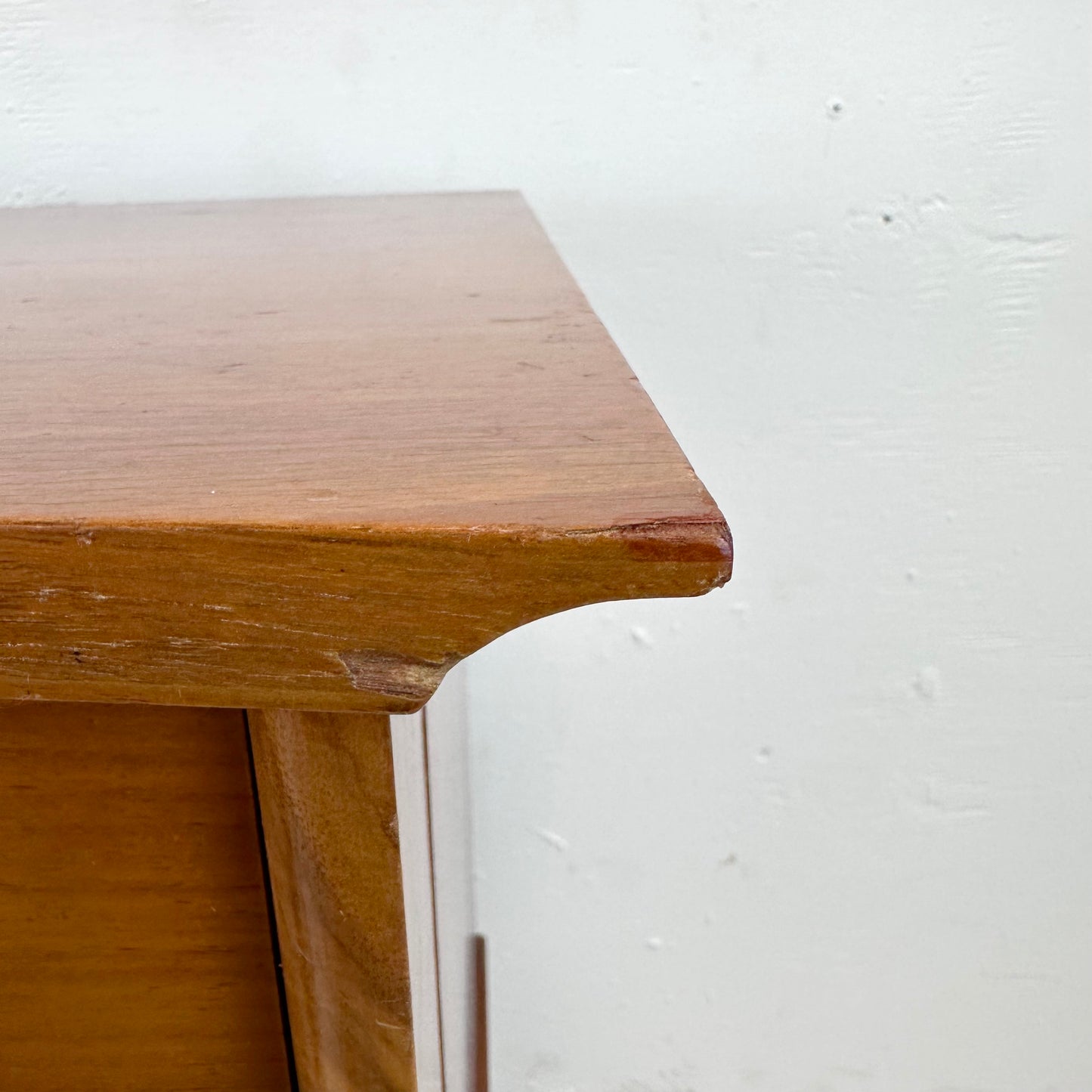 Mid-Century Two Drawer Nightstands with Drumstick Legs