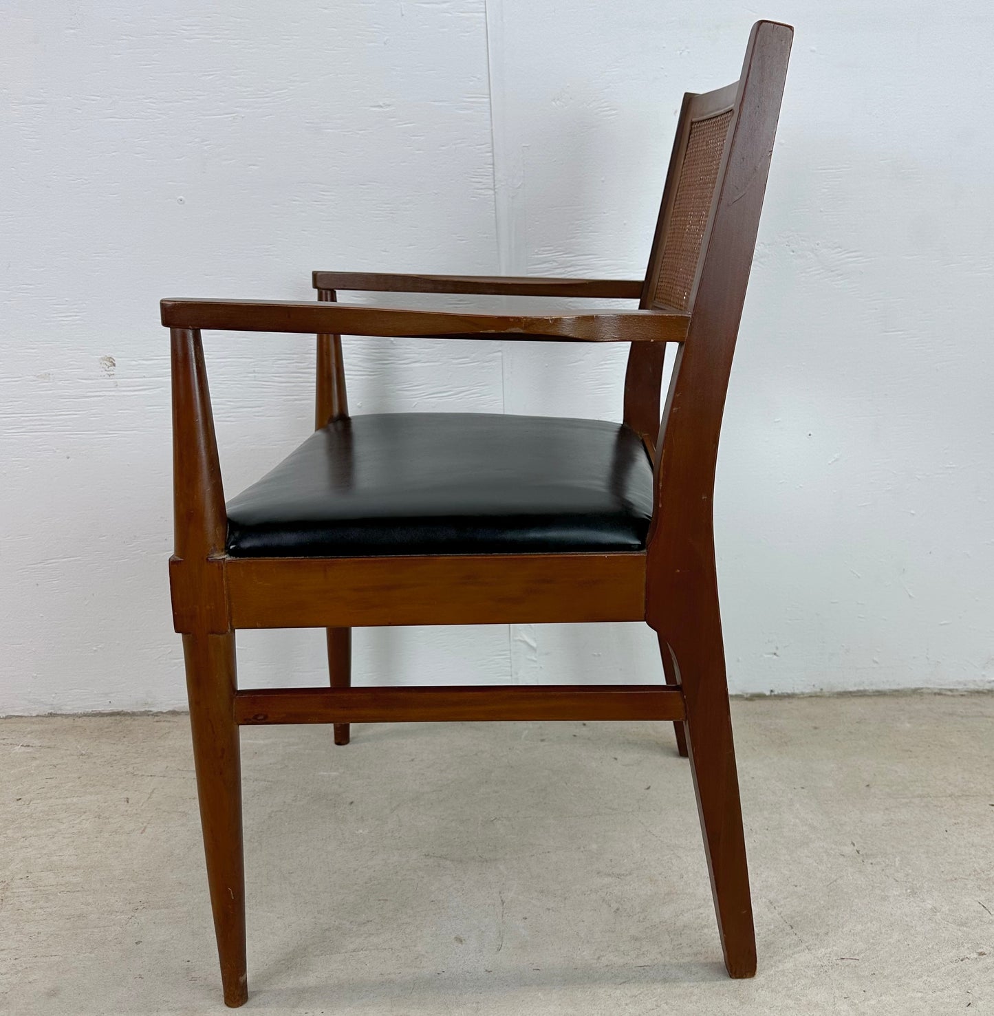 Mid-Century Cane Back Dining Chairs after Jens Risom