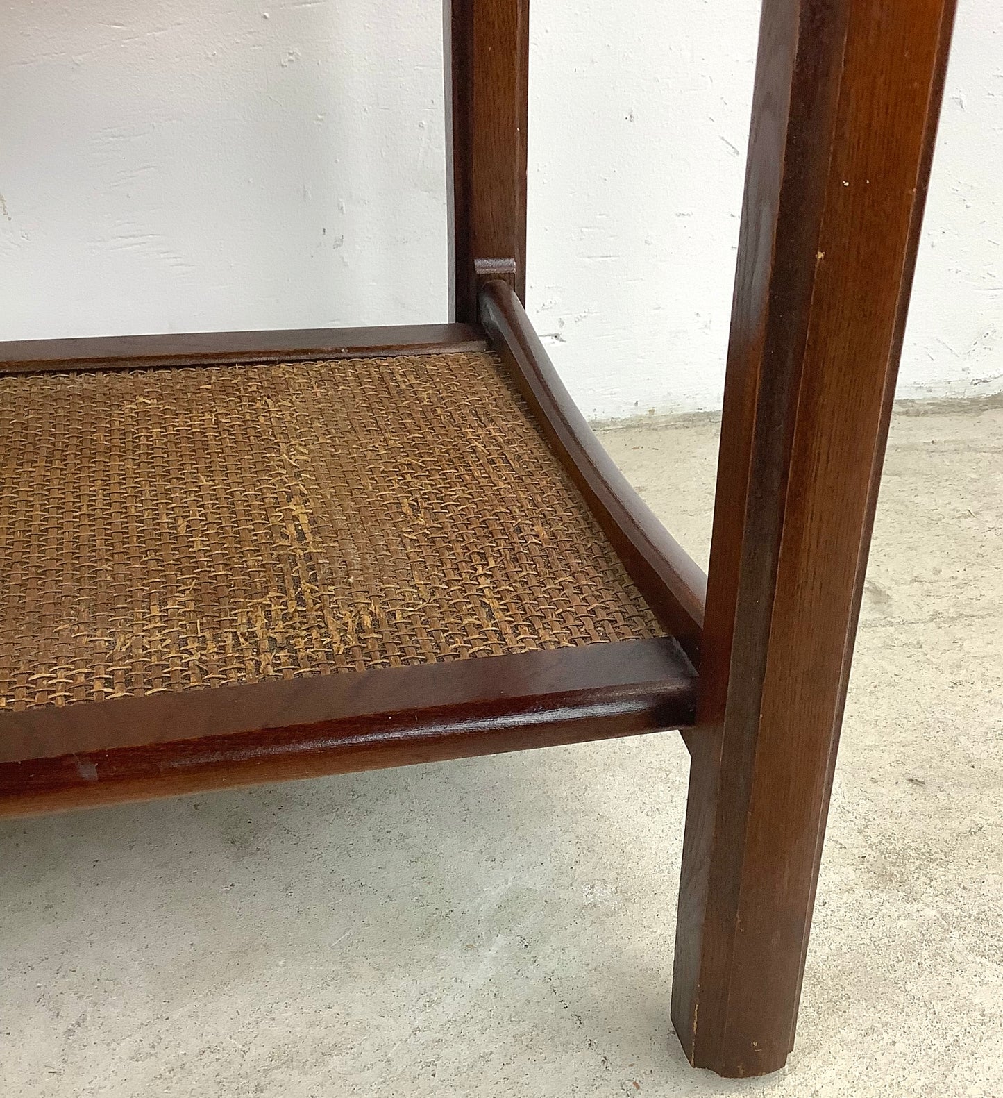 Mid-Century Side Table With Shelf