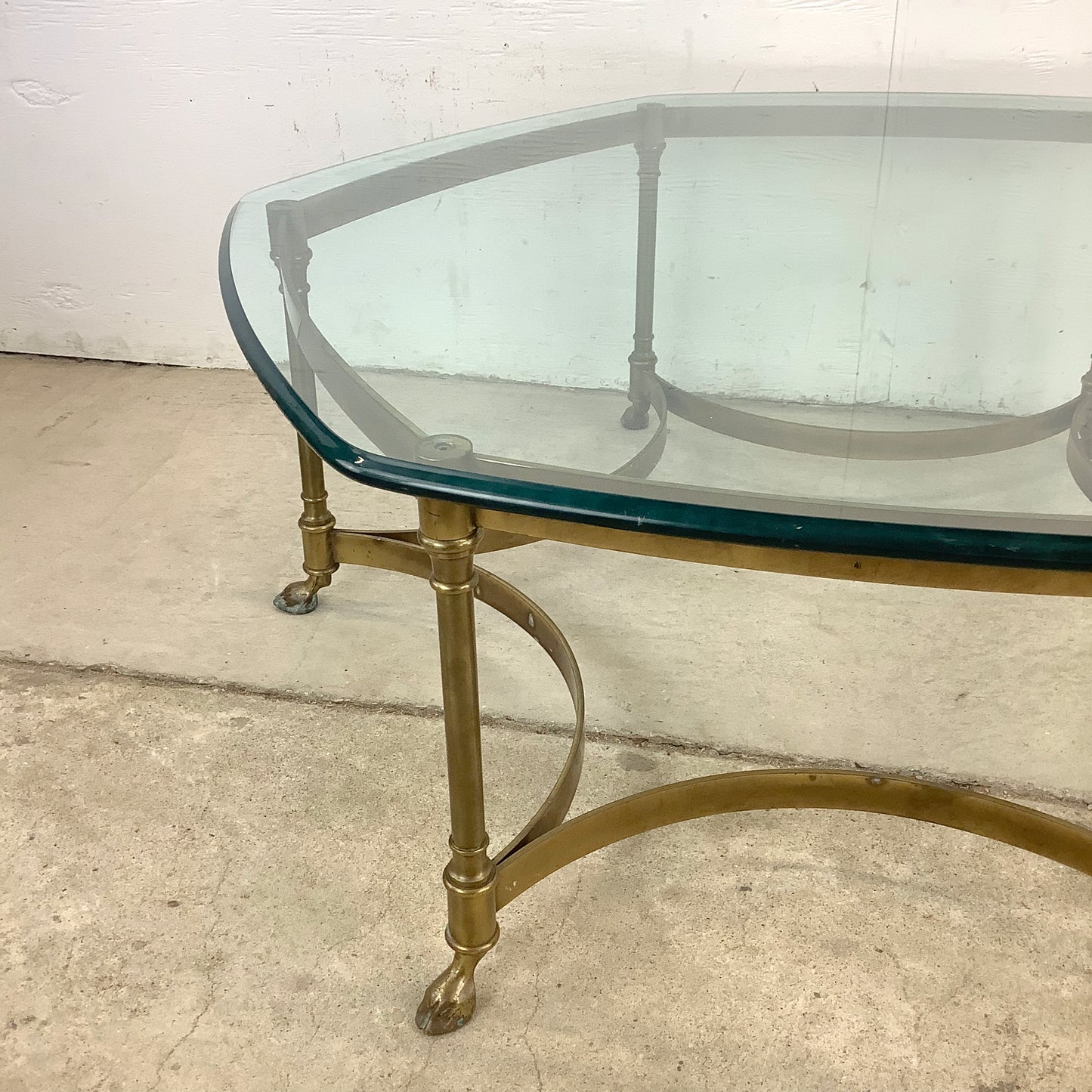 Maison Jansen Style Brass Cocktail Table
