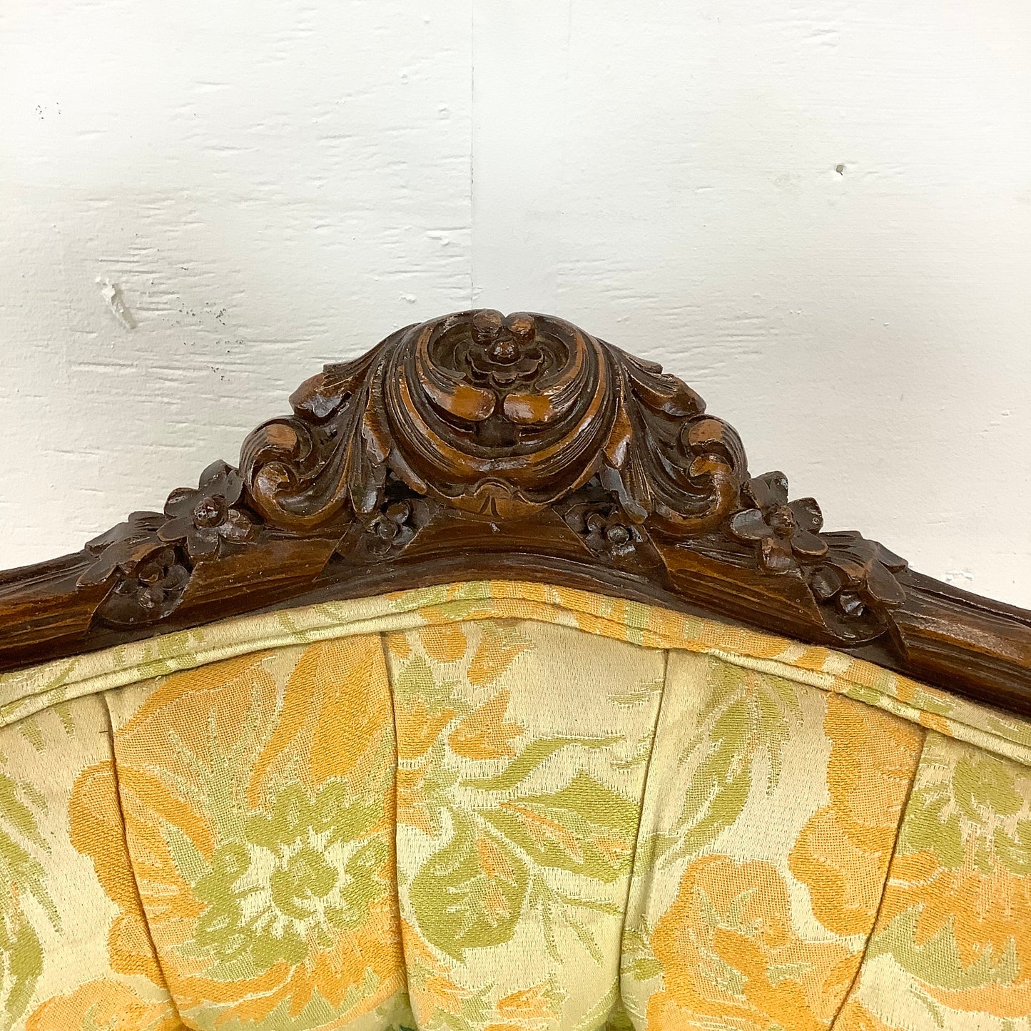 Vintage Louis XV Style Wingback Armchair