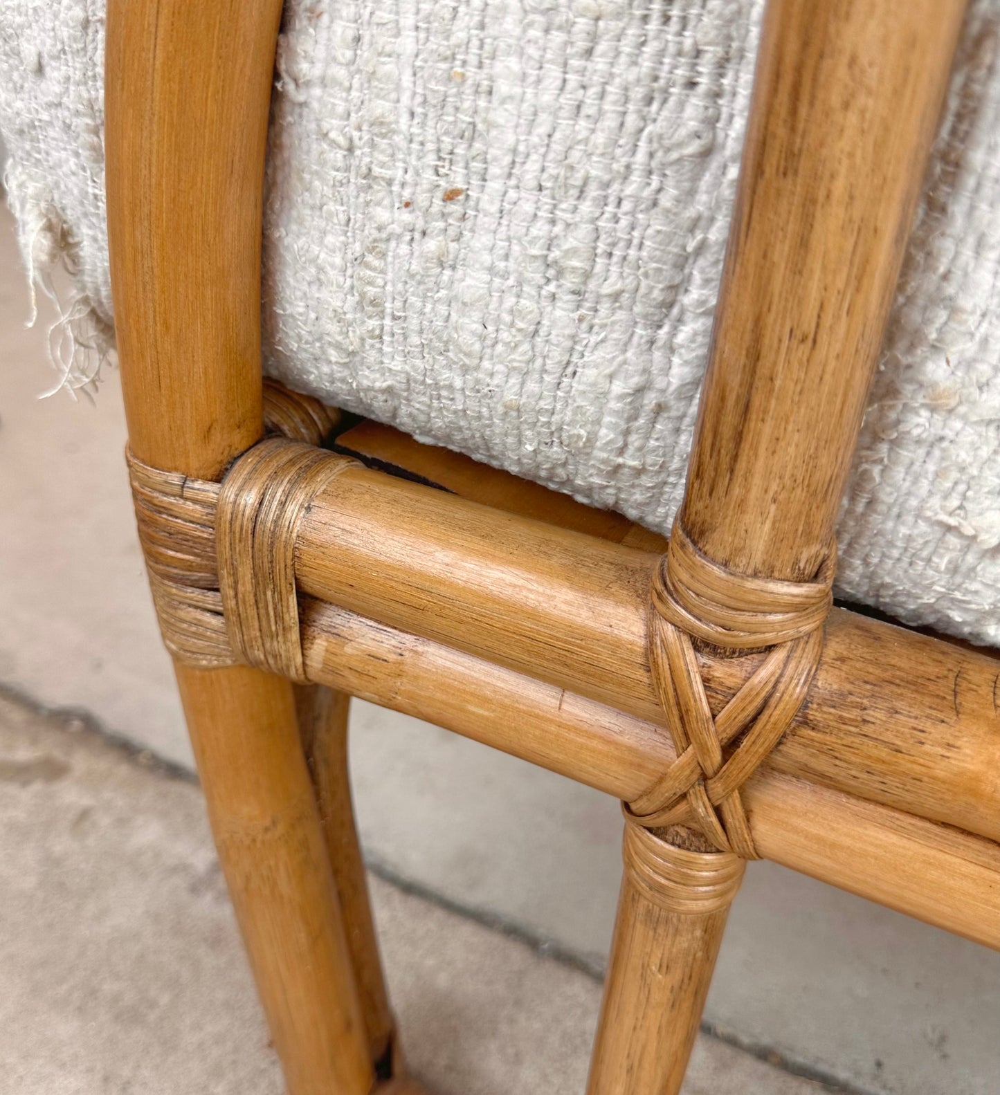 Vintage Coastal Rattan Armchair by Ficks Reed