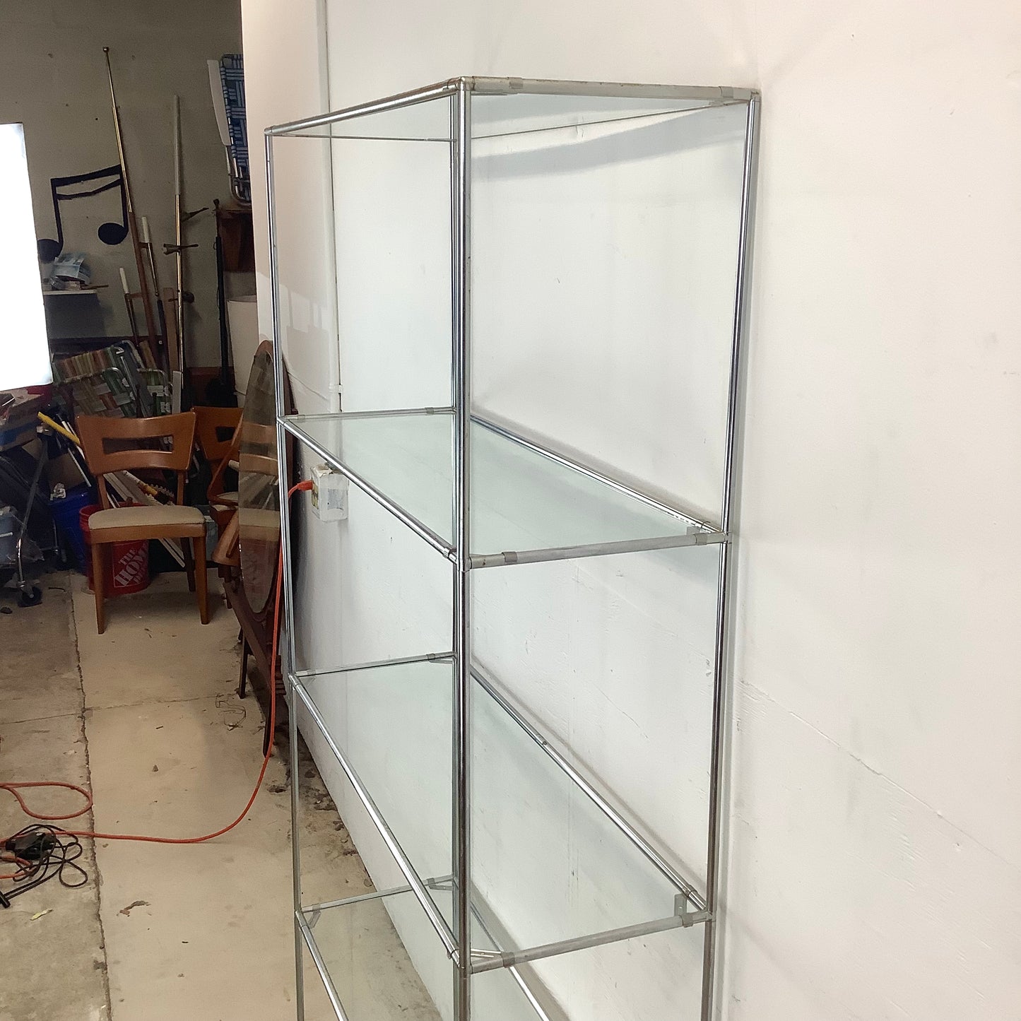 Tall Vintage Modern Etagere