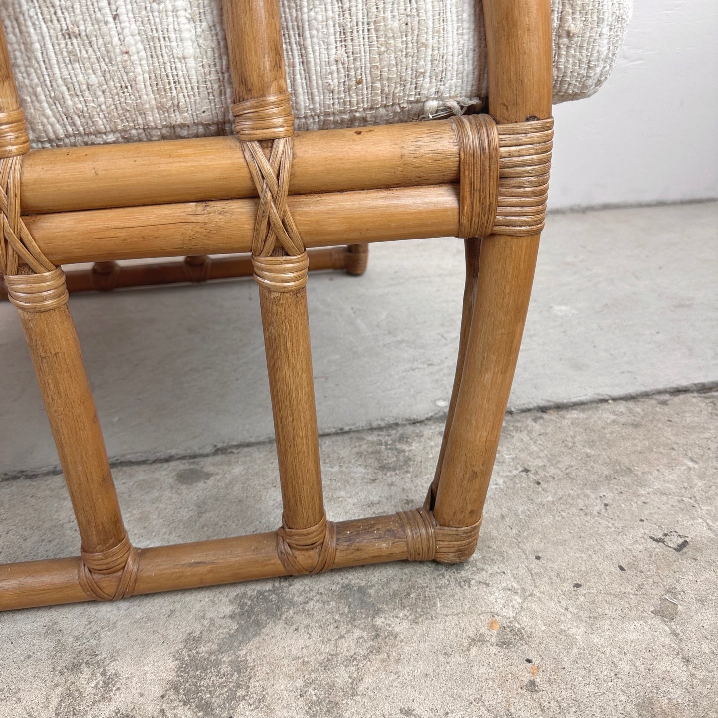 Vintage Coastal Rattan Armchair by Ficks Reed