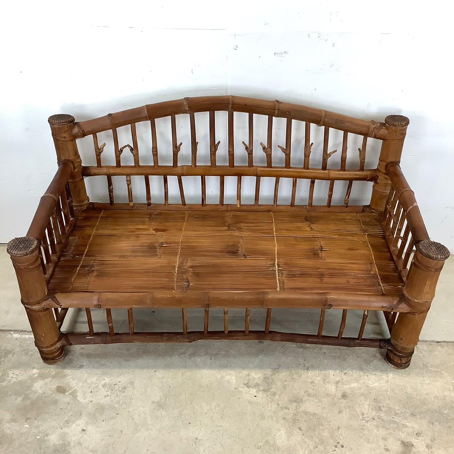 Hollywood Regency Bamboo Sofa or Daybed