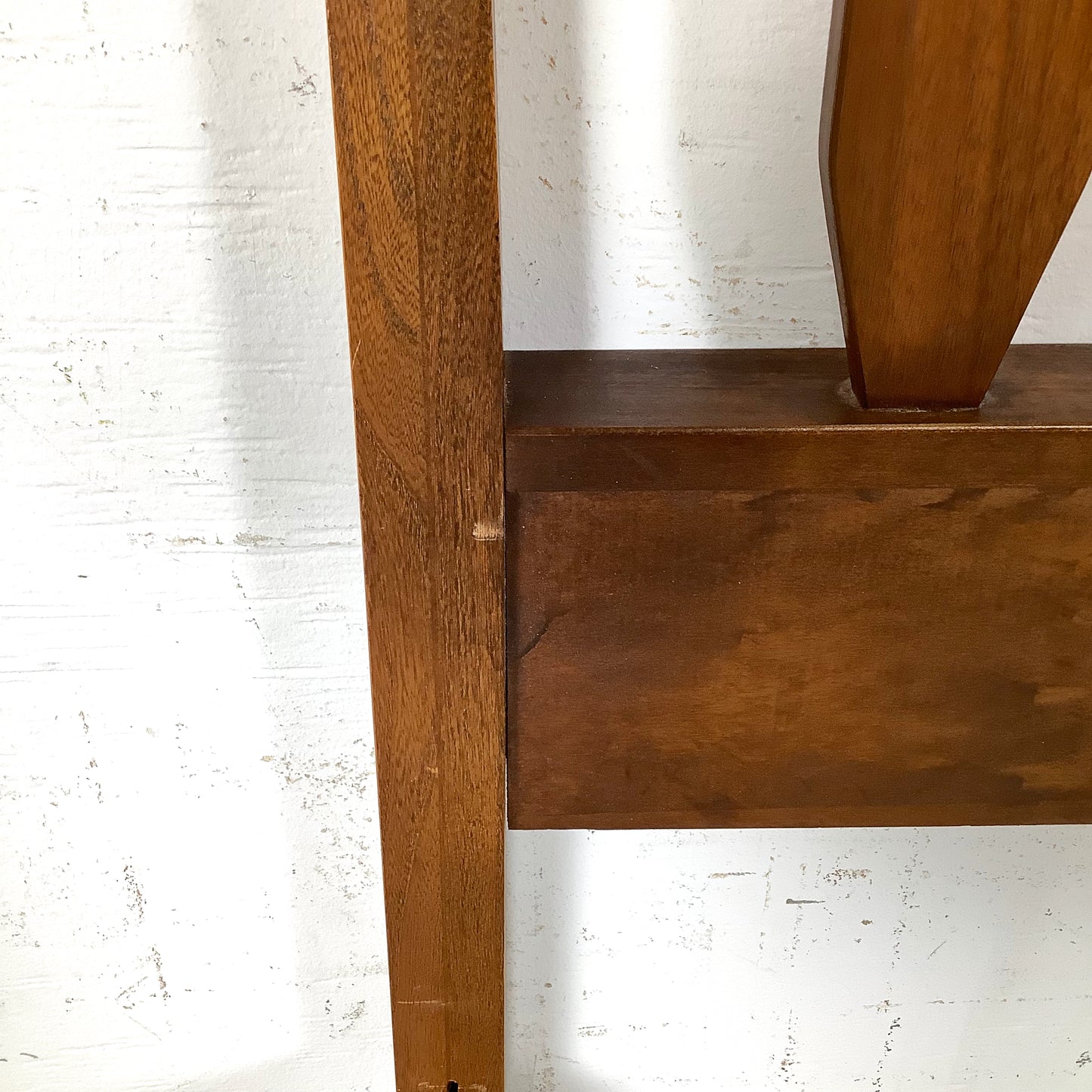 Mid-Century Walnut Twin Bed Frame – Vintage Modern Design