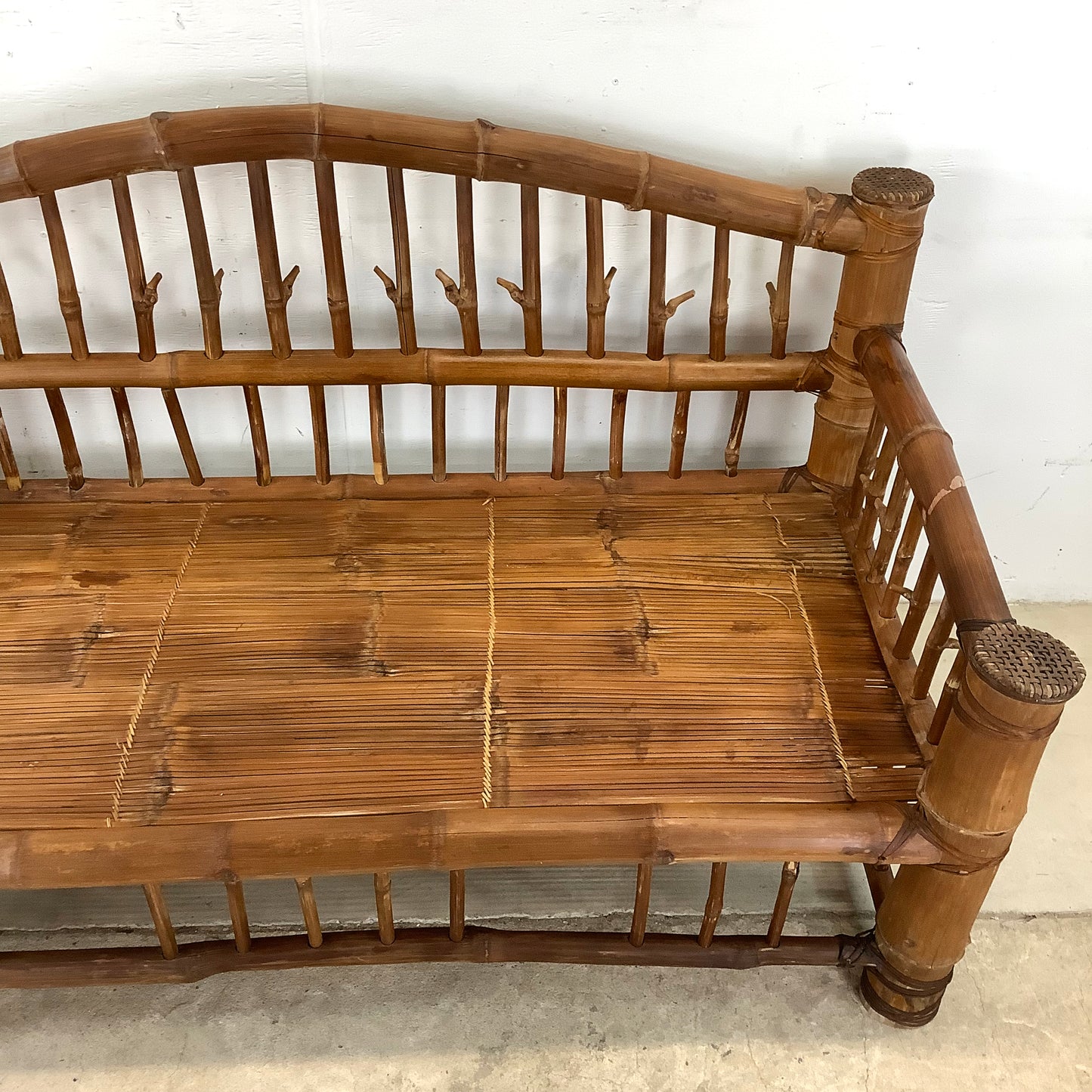 Hollywood Regency Bamboo Sofa or Daybed