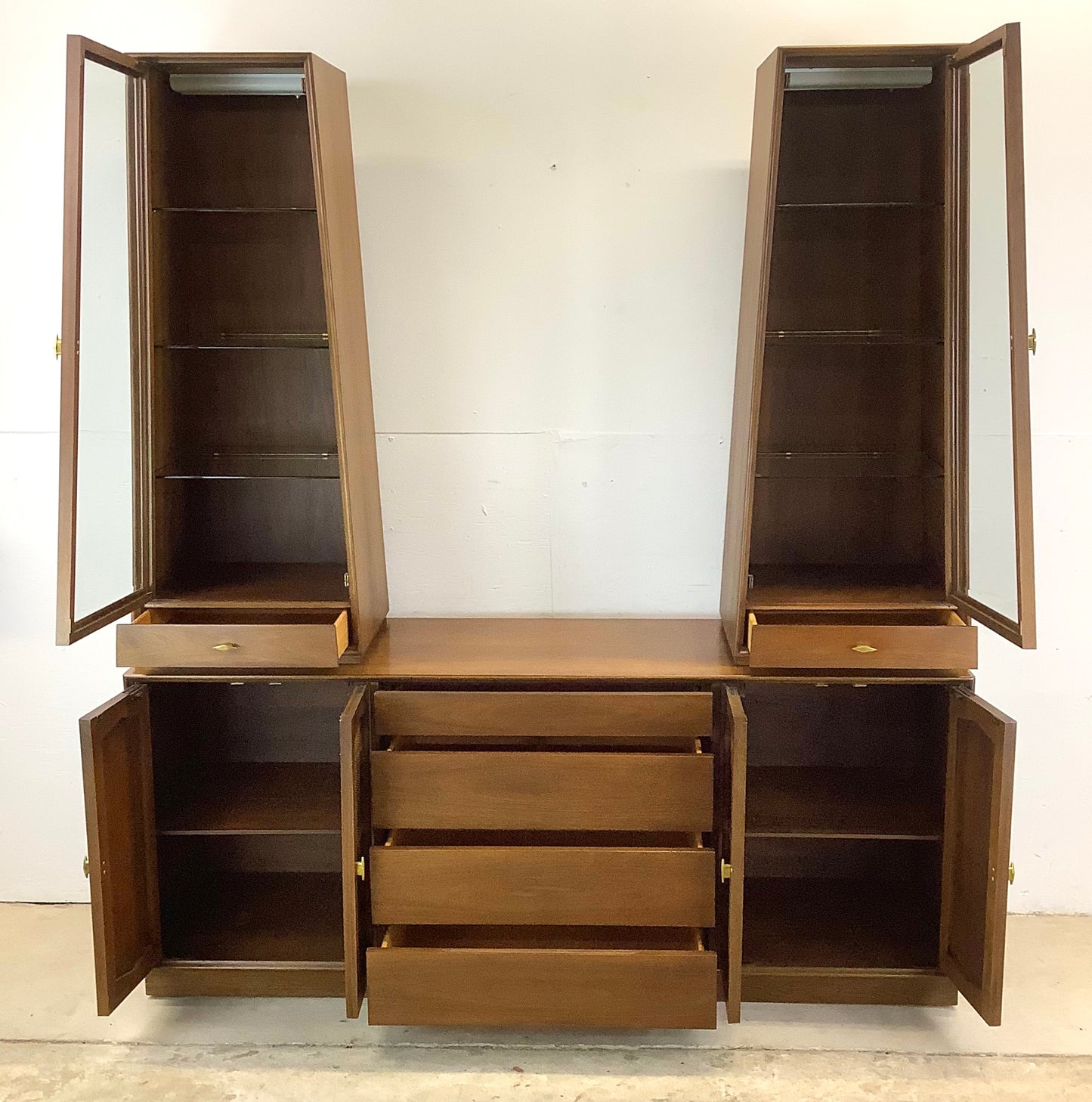 Mid-Century Sideboard With Display Toppers by R-Way